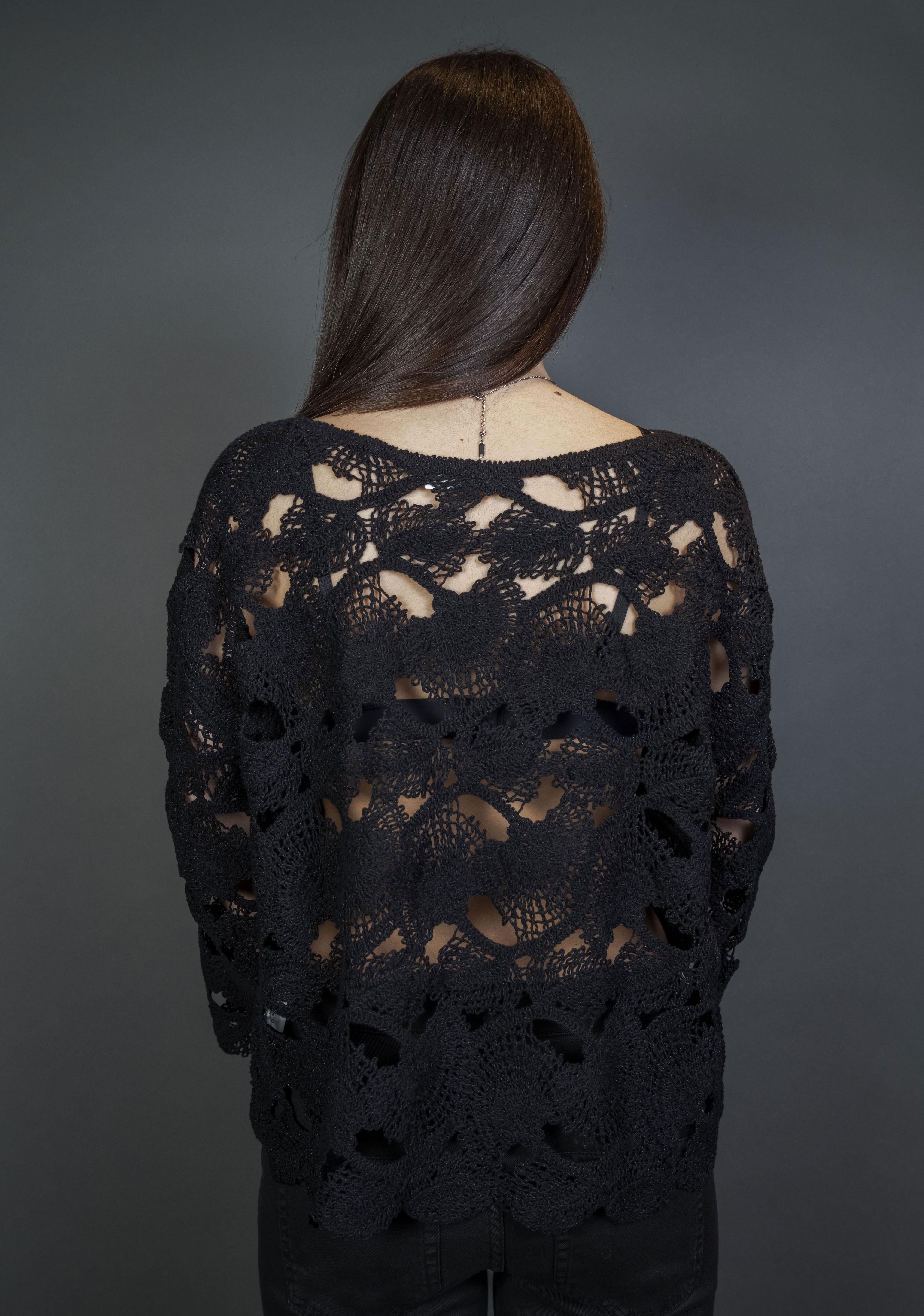 Maglia Manipur Donna 1920 13 nera 1920 13 013 ML UNCINETTO MANIPUR 