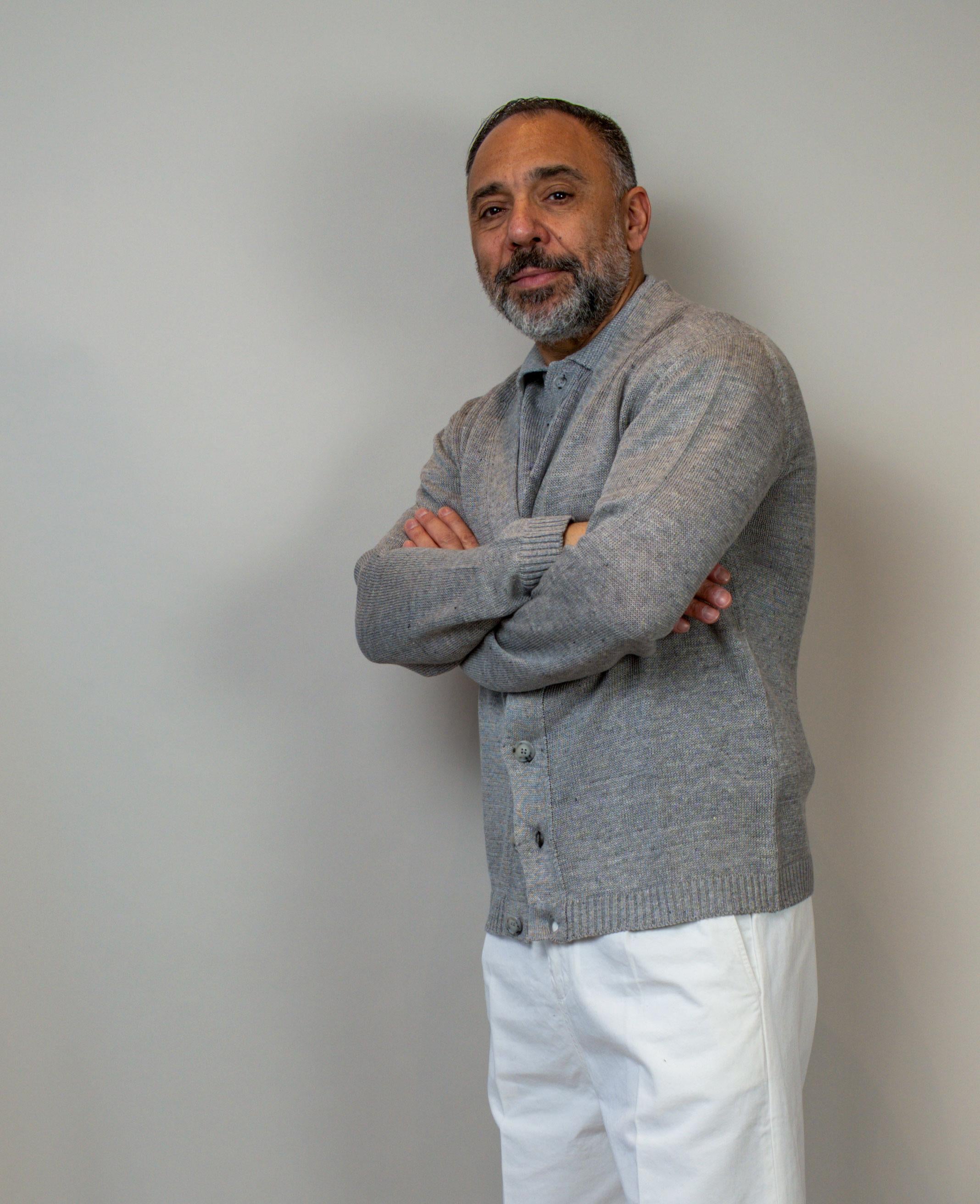Cardigan Daniele Fiesoli uomo 3080 grigio CARDIGAN 3080 010 DANIELE FIESOLI 