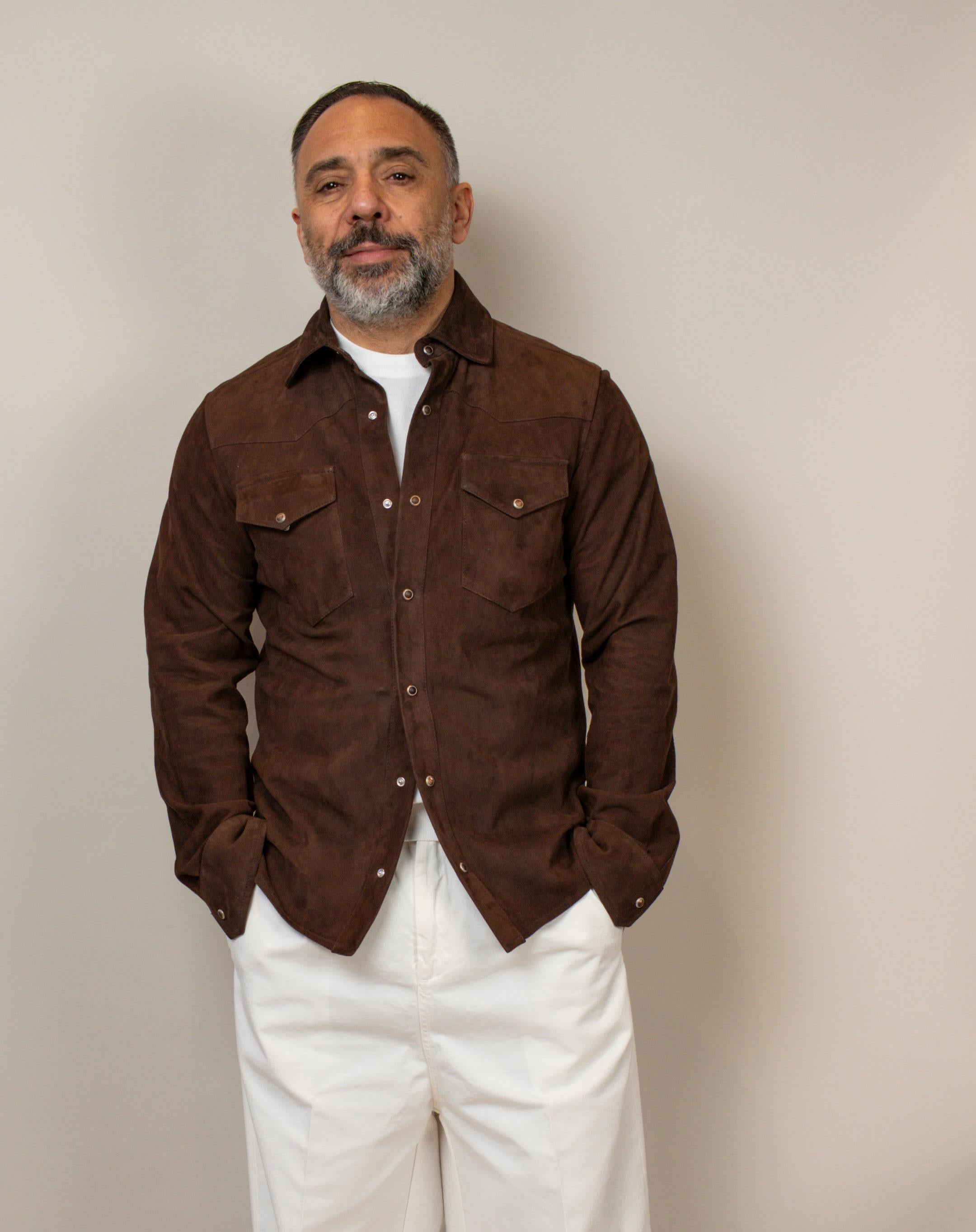 Overshirt KIRED uomo TOTO 835101 Moro TOTO 835101 4000 KIRED 
