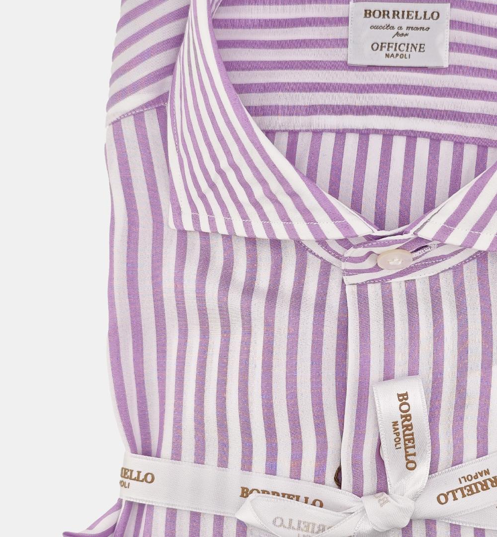 Camicia BORRIELLO uomo 22030 Glicine<BR/> 22030 4 BORRIELLO 