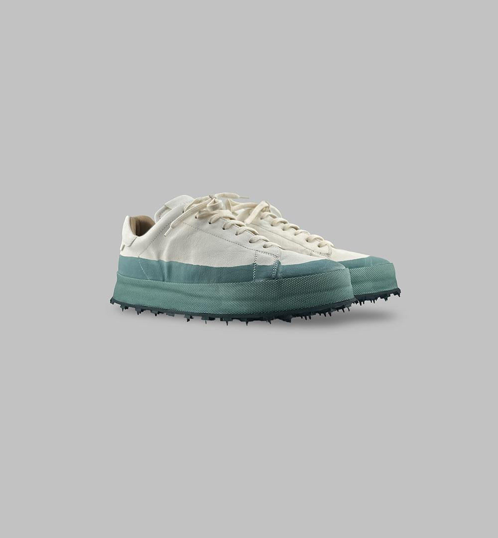 Sneakers uomo Shoto 2463 bianche ortica bicolore pelle<BR/> 2463 BICOLOR ORTICA SHOTO 