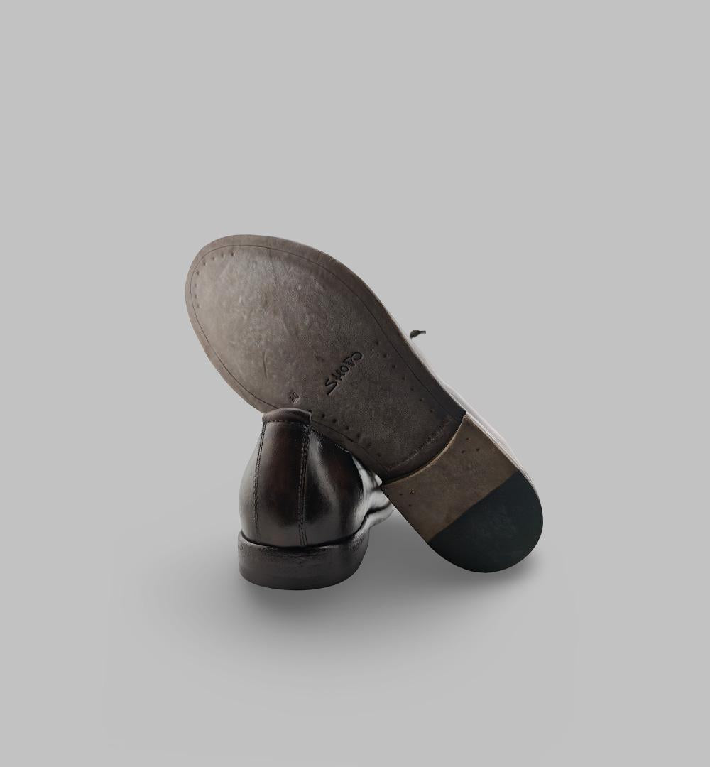 Derby SHOTO uomo 2242 Testa di moro 2242 WASHED.T.D SHOTO 