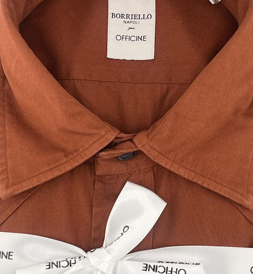 Camicia Borriello x Officine uomo 20028 mattone 20028 4 MATTONE BORRIELLO 