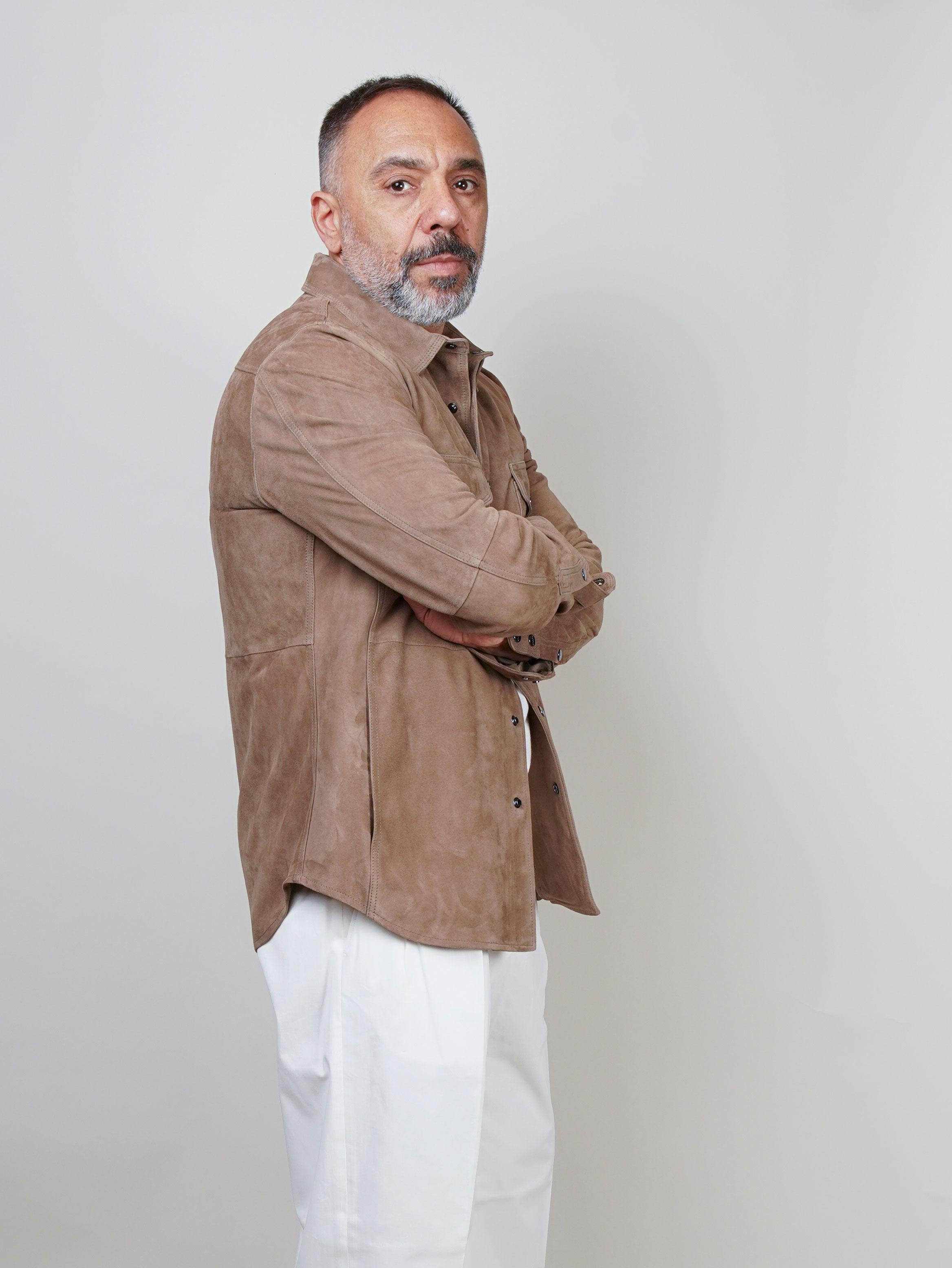 Overshirt Mabrum uomo Iago tortora CAMICIA IAGO S 937624 026 MABRUM 