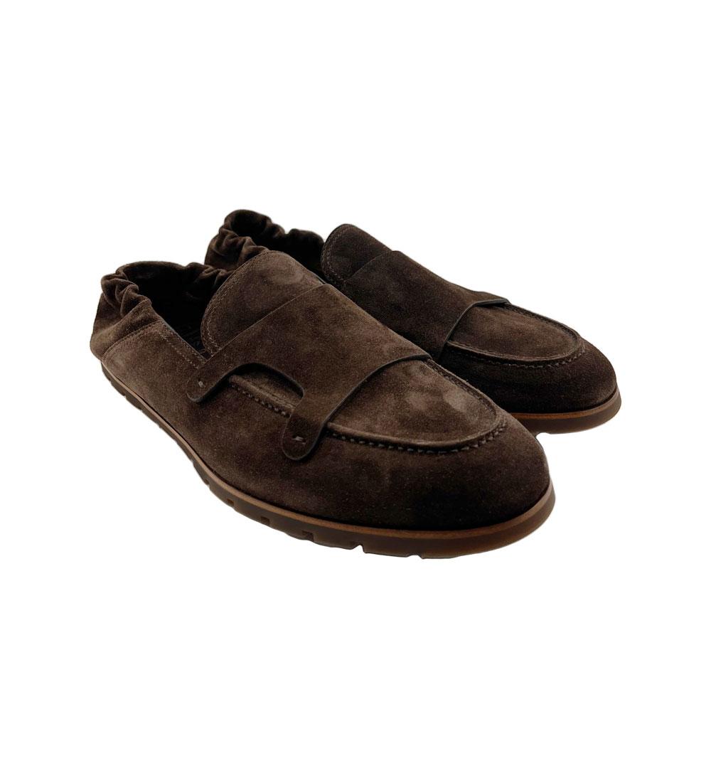 Doppia fibbia Slip on Barrett uomo 241U069 5 testa di moro 241U069.5 D.F.ELASTICO.T.D.M. BARRETT 