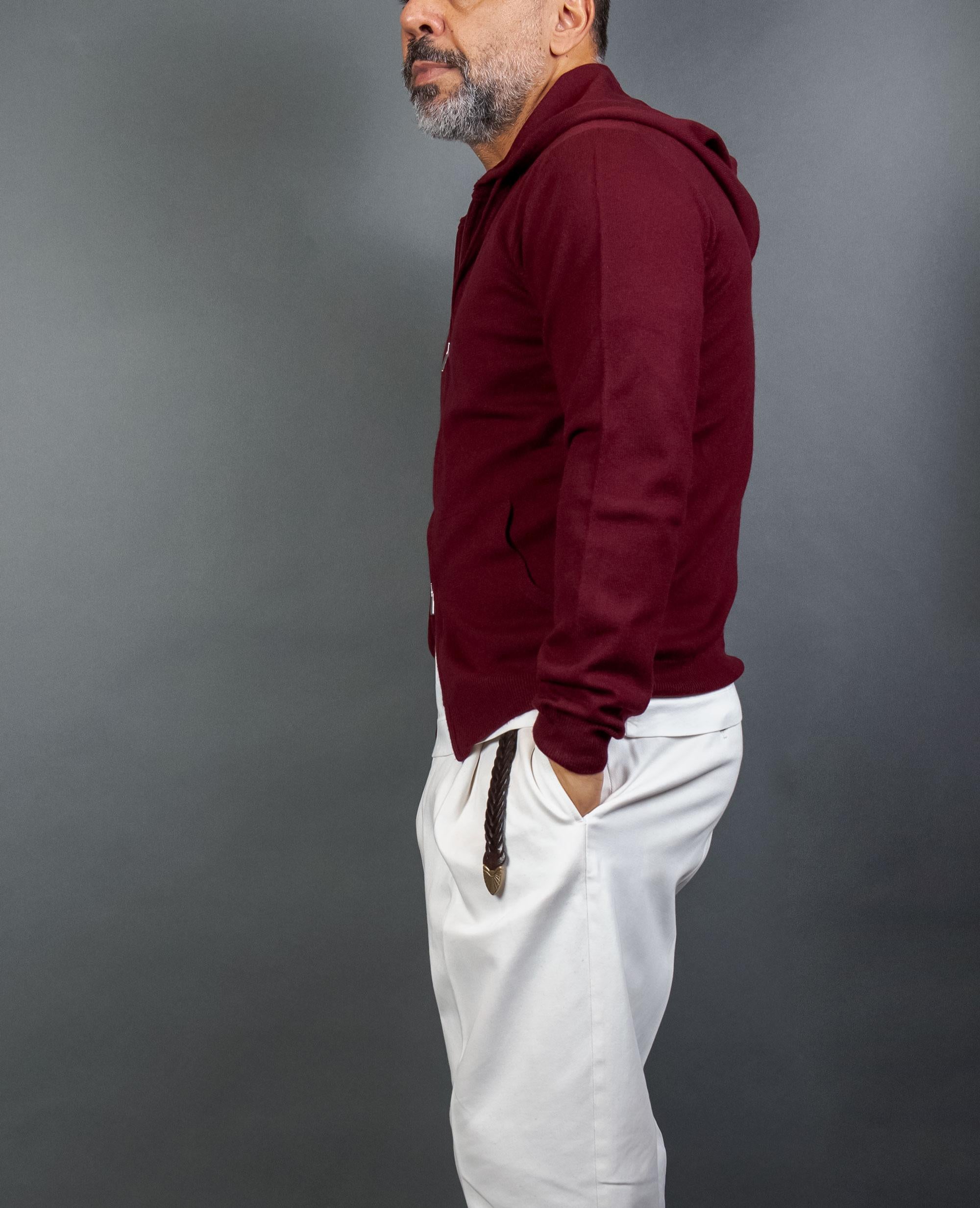 Cardigan Della Ciana uomo 18119 Bordeaux 18119 BORDEAUX DELLA CIANA 