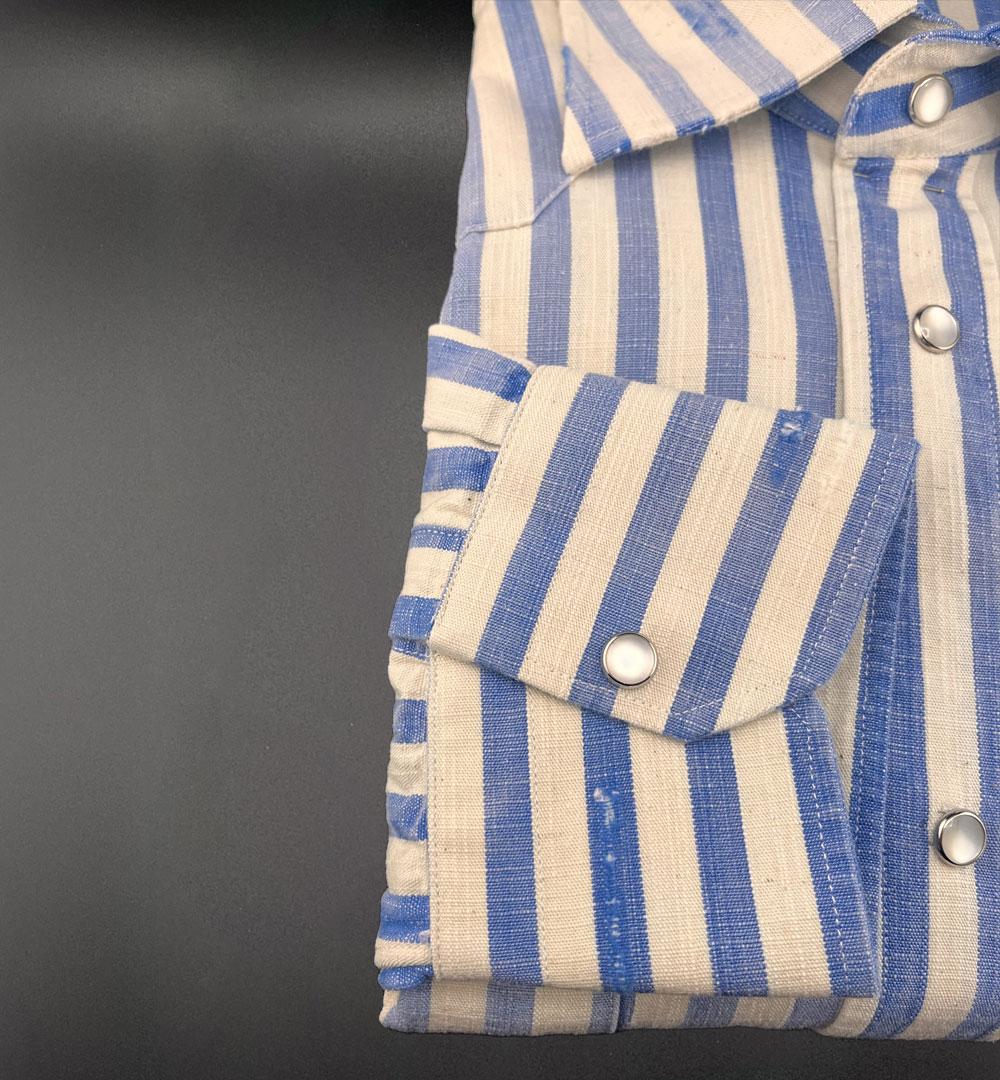 Camicia Sartorio uomo SCC0001SH44600 azzurra bianco SCC0001SH4460 0300 AZZURRA SARTORIO 