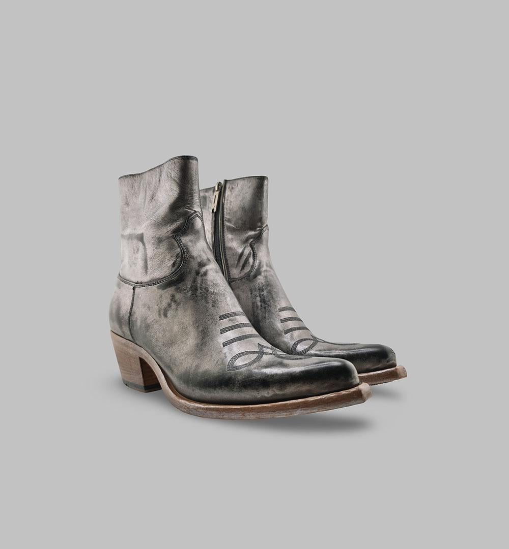 Camperos Lemargo donna GU02C argento<BR/> GU02C CAMPEROS.ZIP LEMARGO 