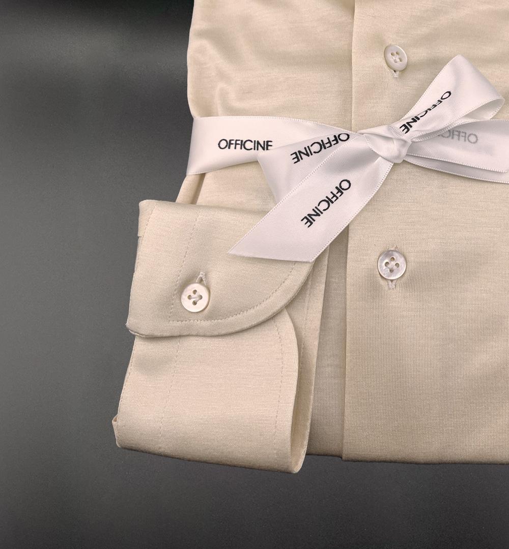 Camicia Borriello x Officine uomo 20058 jersey panna<BR/><BR/> 20058 7 SABBIA BORRIELLO 