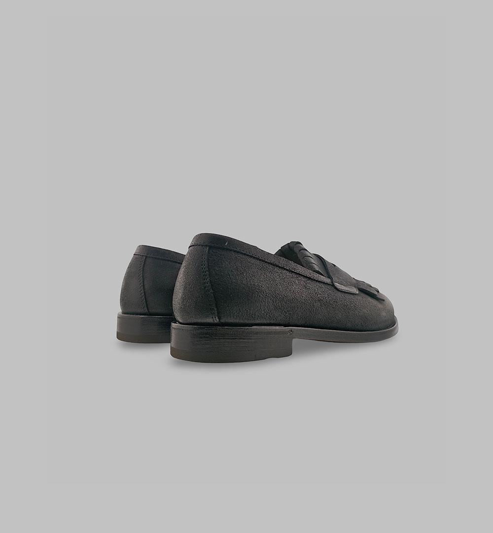 Mocassino Henderson uomo 75416 S 1 nero<BR/> 75416.S.1 FRANGIA HUNTER HENDERSON 