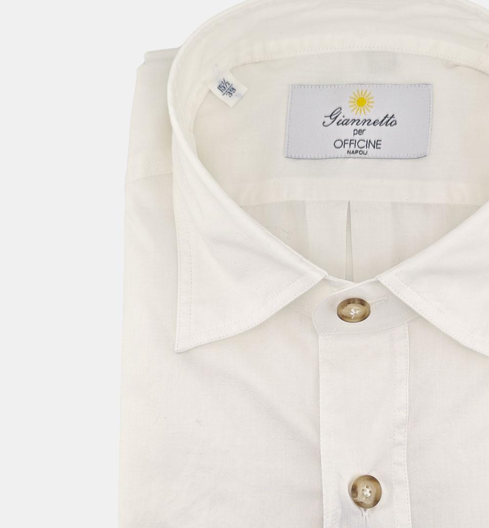 Camicia Giannetto Portofino uomo 61130 avorio CAMICIA 61130 2250 47 02 SANFORT X OFFICINE 