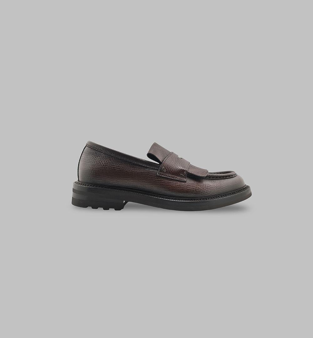 Mocassino Barrett uomo 222U063.28 testa di moro 222U063.28 FRANGIA F.G 216 BARRETT 