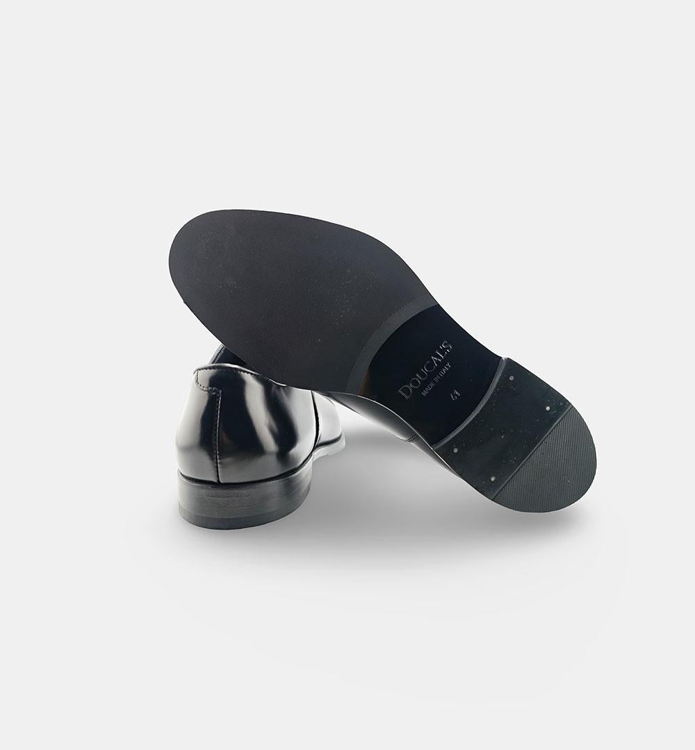 Oxford Doucal's uomo 1002 nera <BR/> 1002 N00 SPAZZOLATO DOUCAL'S 