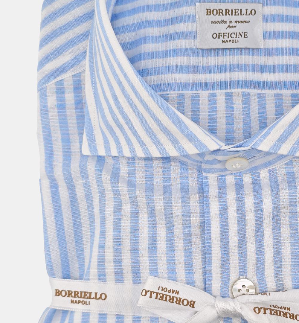 Camicia BORRIELLO uomo 22028 Celeste 22028 4 BORRIELLO 