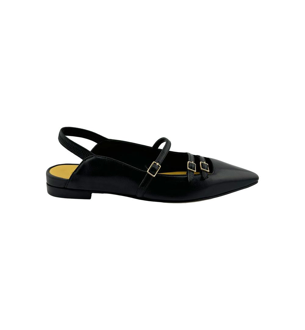 Ballerine Mara Bini donna U314 nere U314 FIBBIE.N MARA BINI 