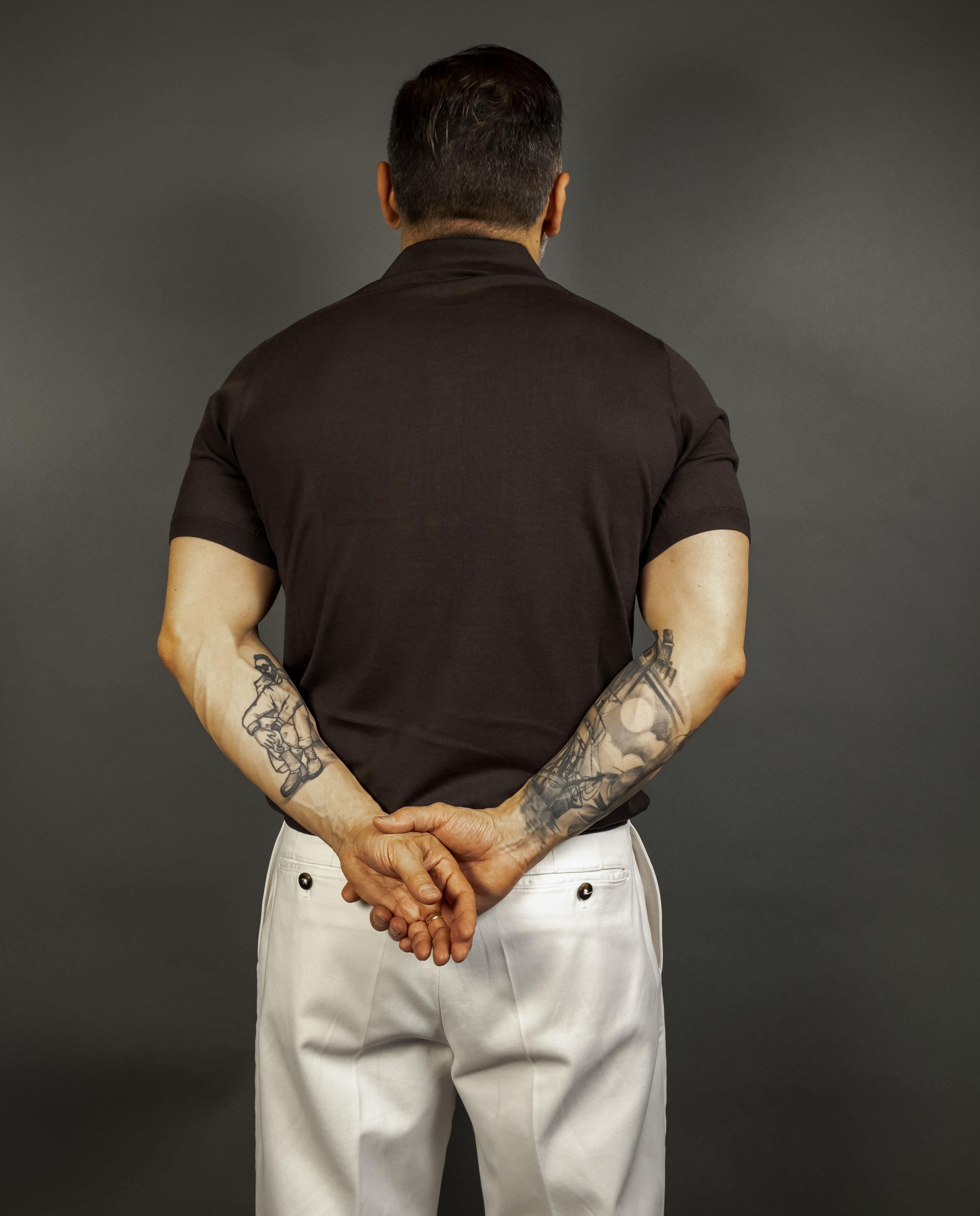 Polo Kangra uomo 1004 26 ebano 1004 26 0170 EBANO KANGRA 