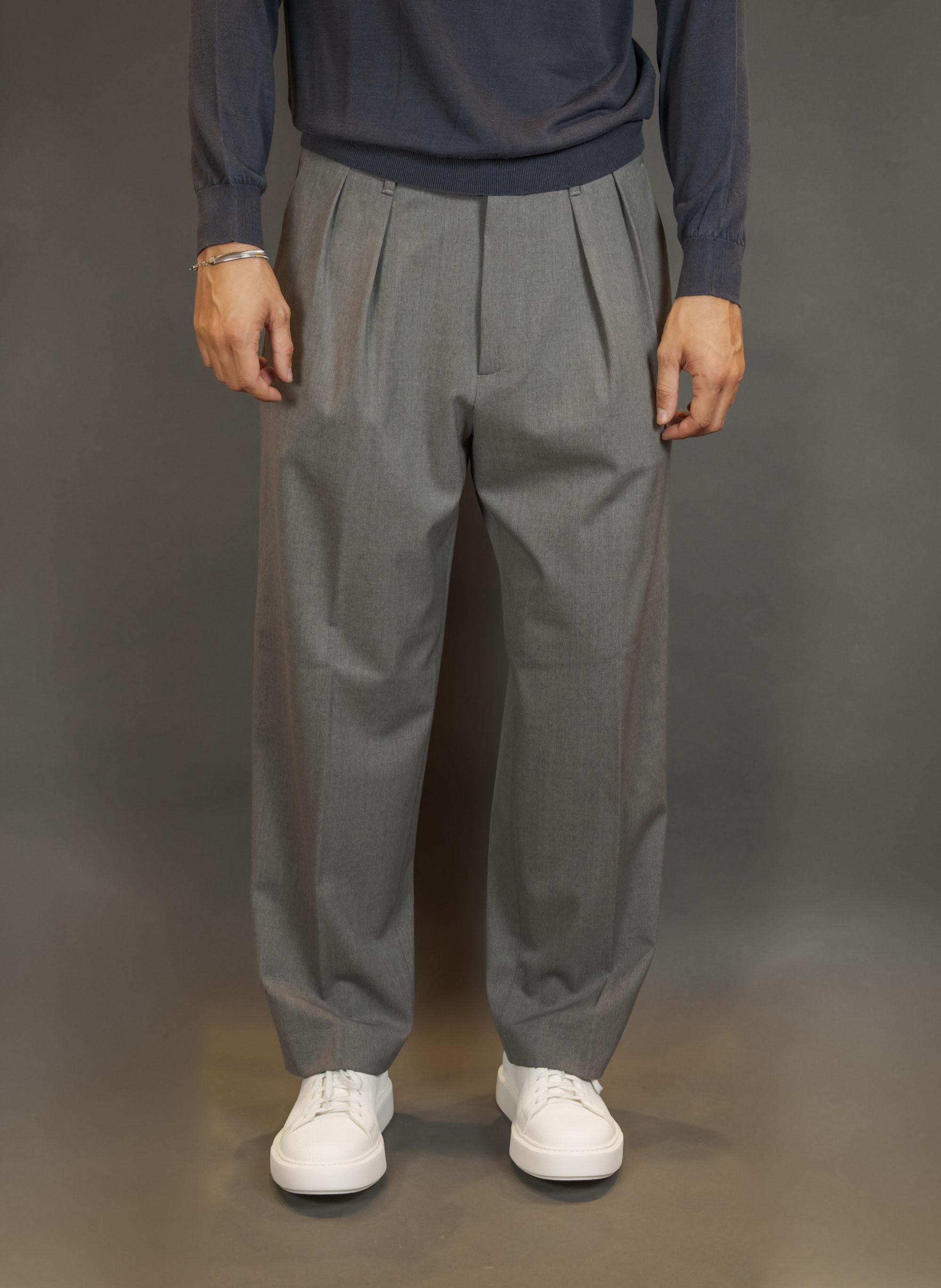 Pantalone NINE INTHE MORNING uomo KAI17 BAGGY Grigio KAI17 BAGGY IRON NINE INTHE MORNING 