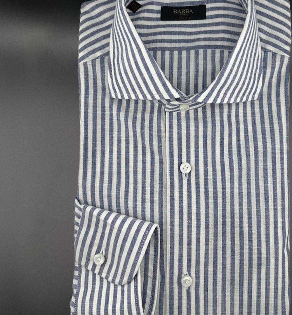 Camicia Barba uomo K1U13P0147098 blu K1U13P0147098 0002 RIGA BLU BARBA 