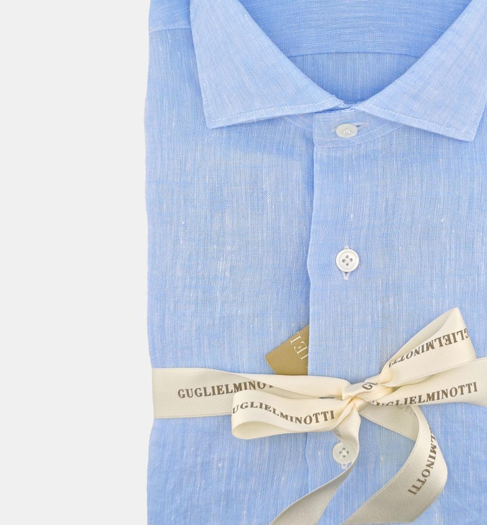 Camicia Guglielminotti uomo QE8GPW celeste CAMICIE QE8GPW UB2 Guglielminotti 