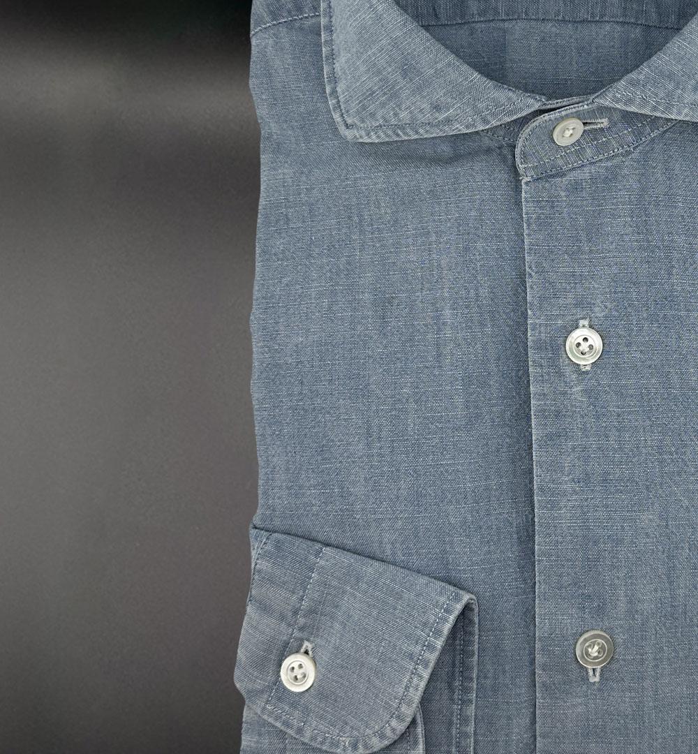 Camicia Barba uomo LIU13P0147251 blu LIU13P0147251 0001 DENIM BARBA 