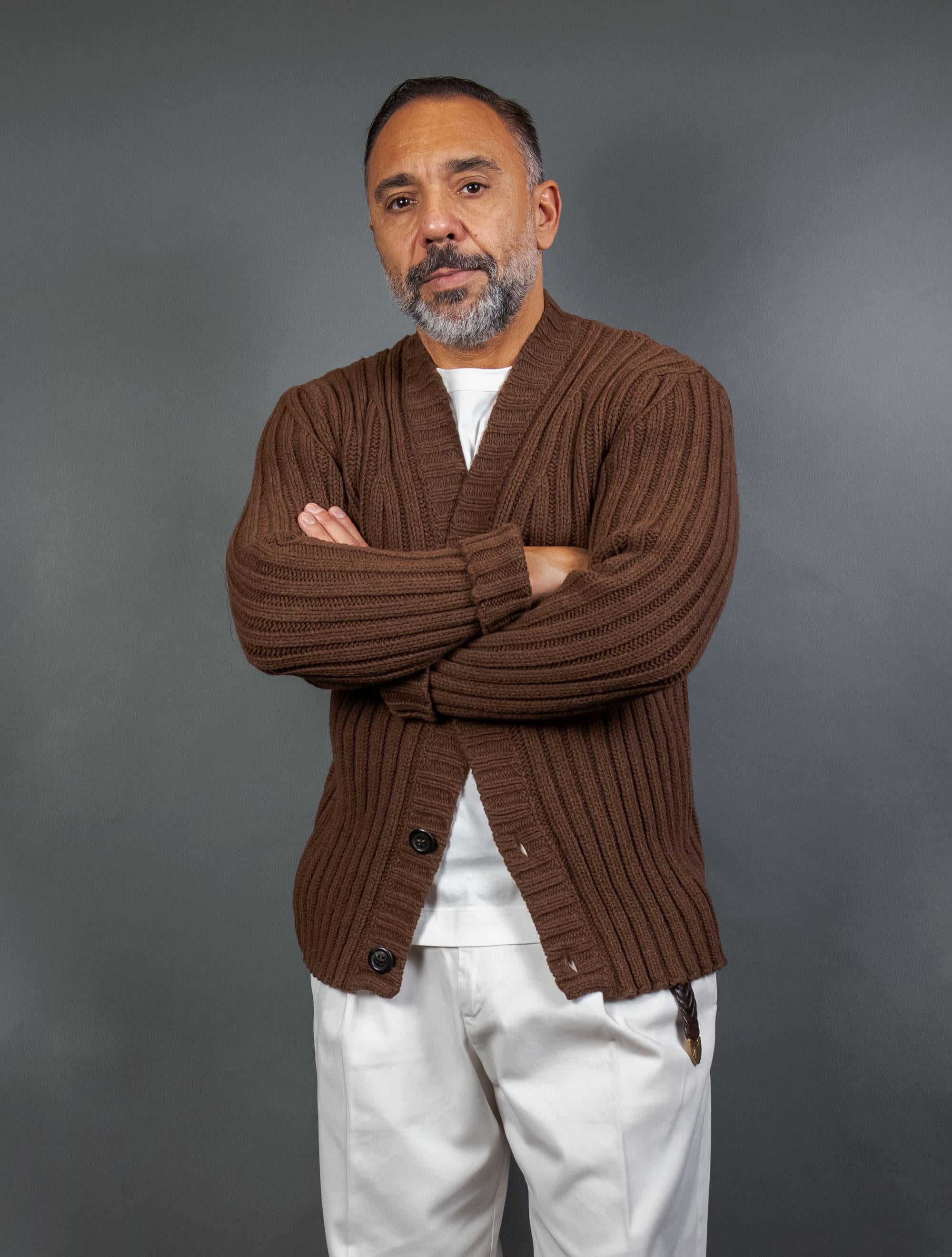 Cardigan CIRCOLO uomo 5165 Marrone 5165 1155 CIOCCOLATO CIRCOLO 