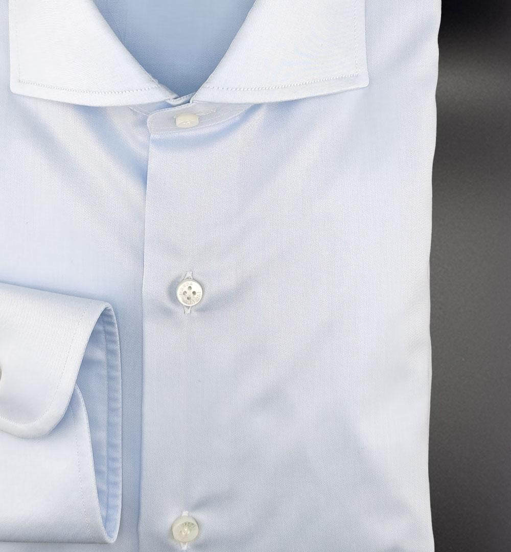 Camicia Barba uomo IU13P01PZ8560 azzurra IU13P01PZ8560 0001 AZZURRA BARBA 