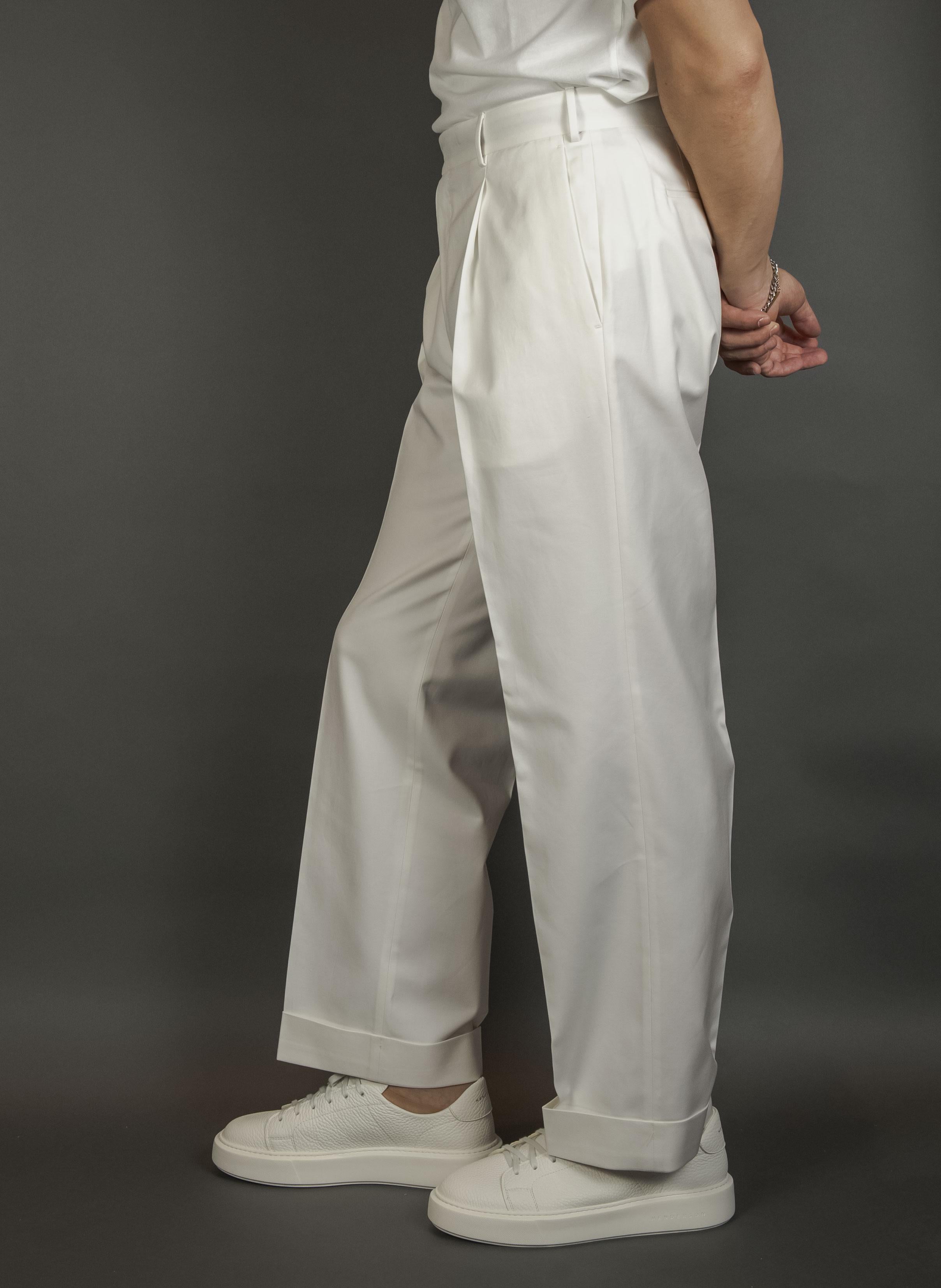 Pantalone PT Torino uomo ASX5ZA0FWD bianco ASX5ZA0FWD BP75 010 BIANCO PT TORINO 
