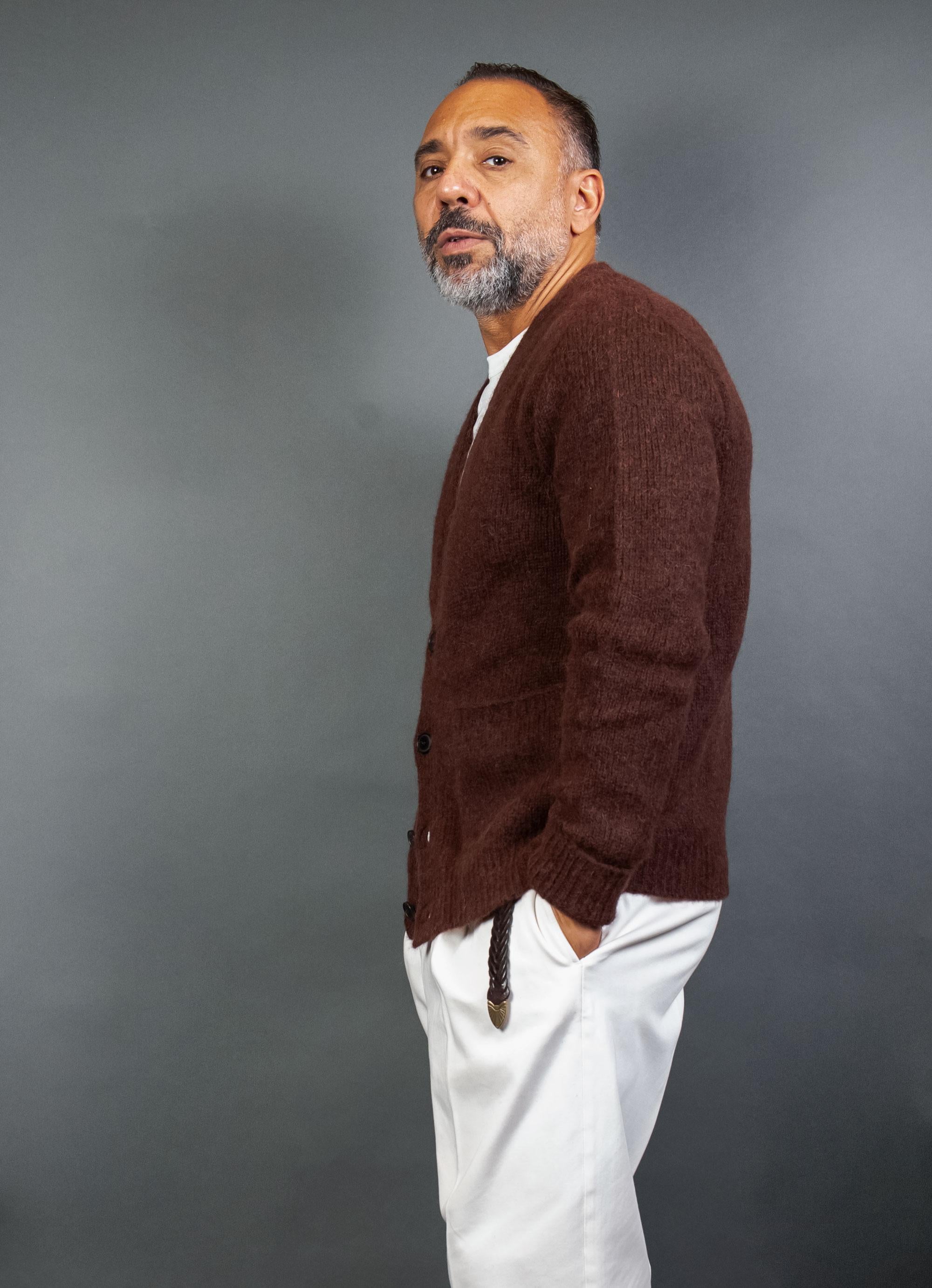 Cardigan OFFICINE uomo 302 09 Marrone 302 09 268 SABLE OFFICINE 