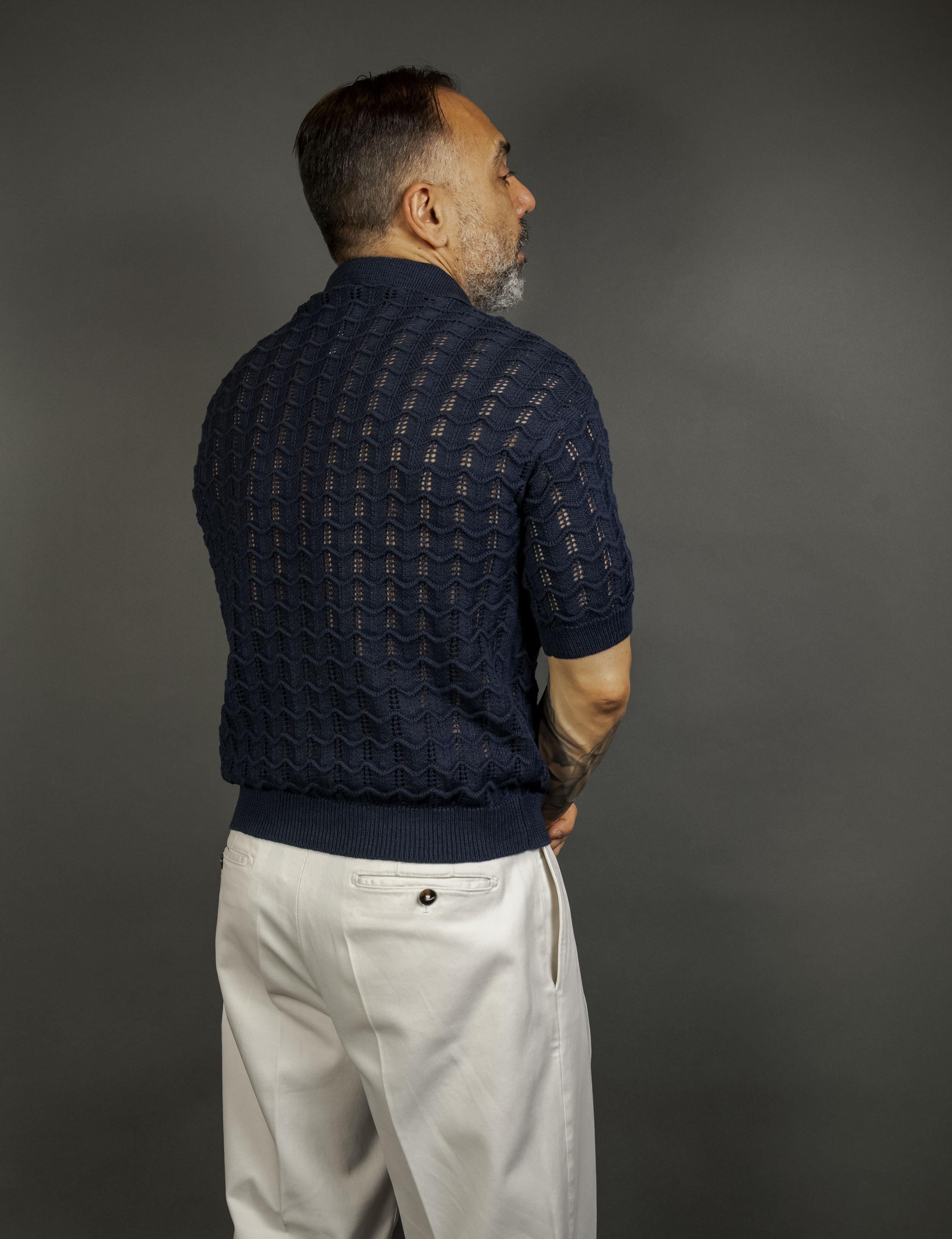 Polo Daniele Fiesoli uomo 2025 blu 2025 23 BLU DANIELE FIESOLI 