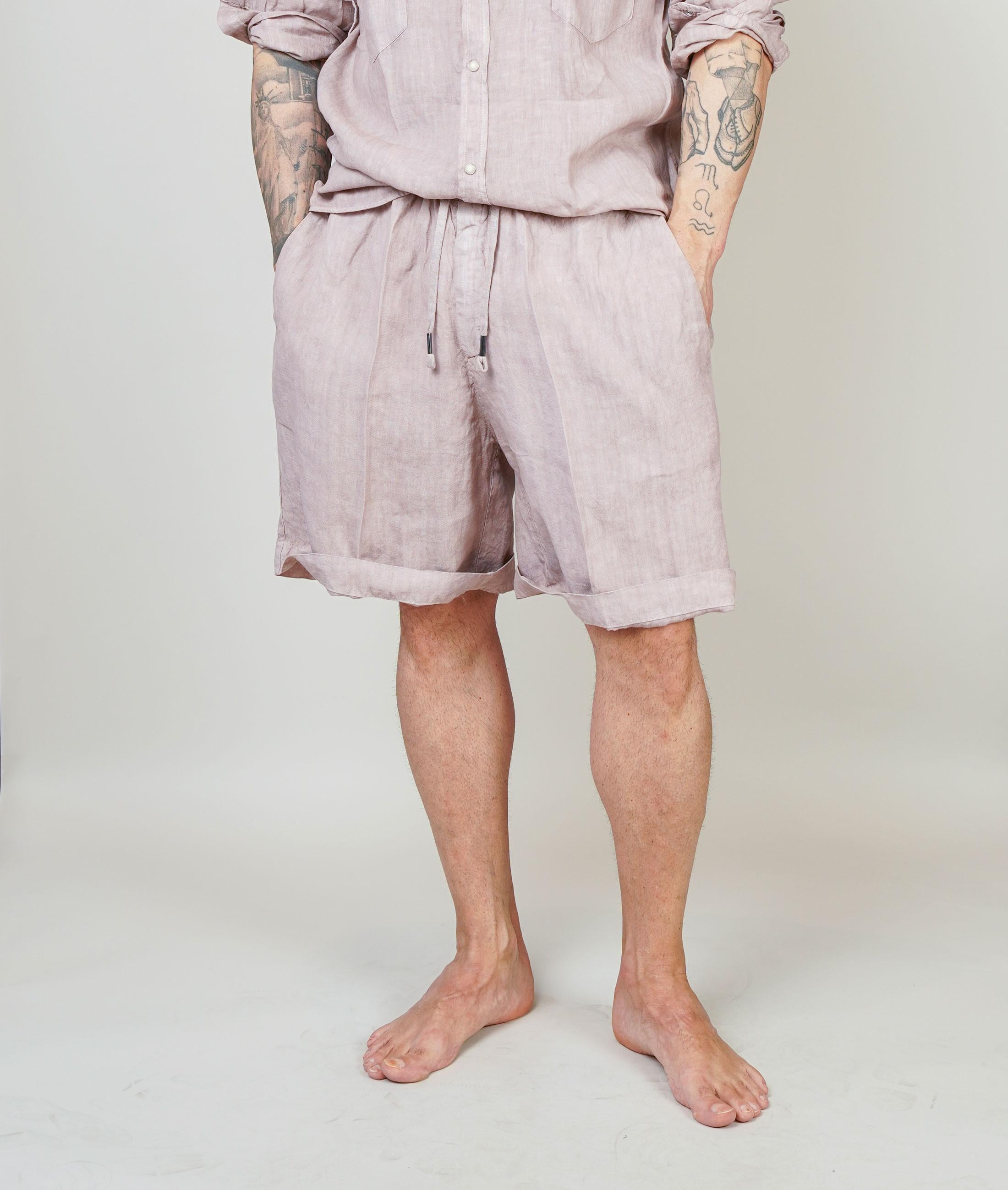 Bermuda Inlinum uomo Pajama old rose PAJAMA CORTO CIL20 OLD ROSE INLINUM 