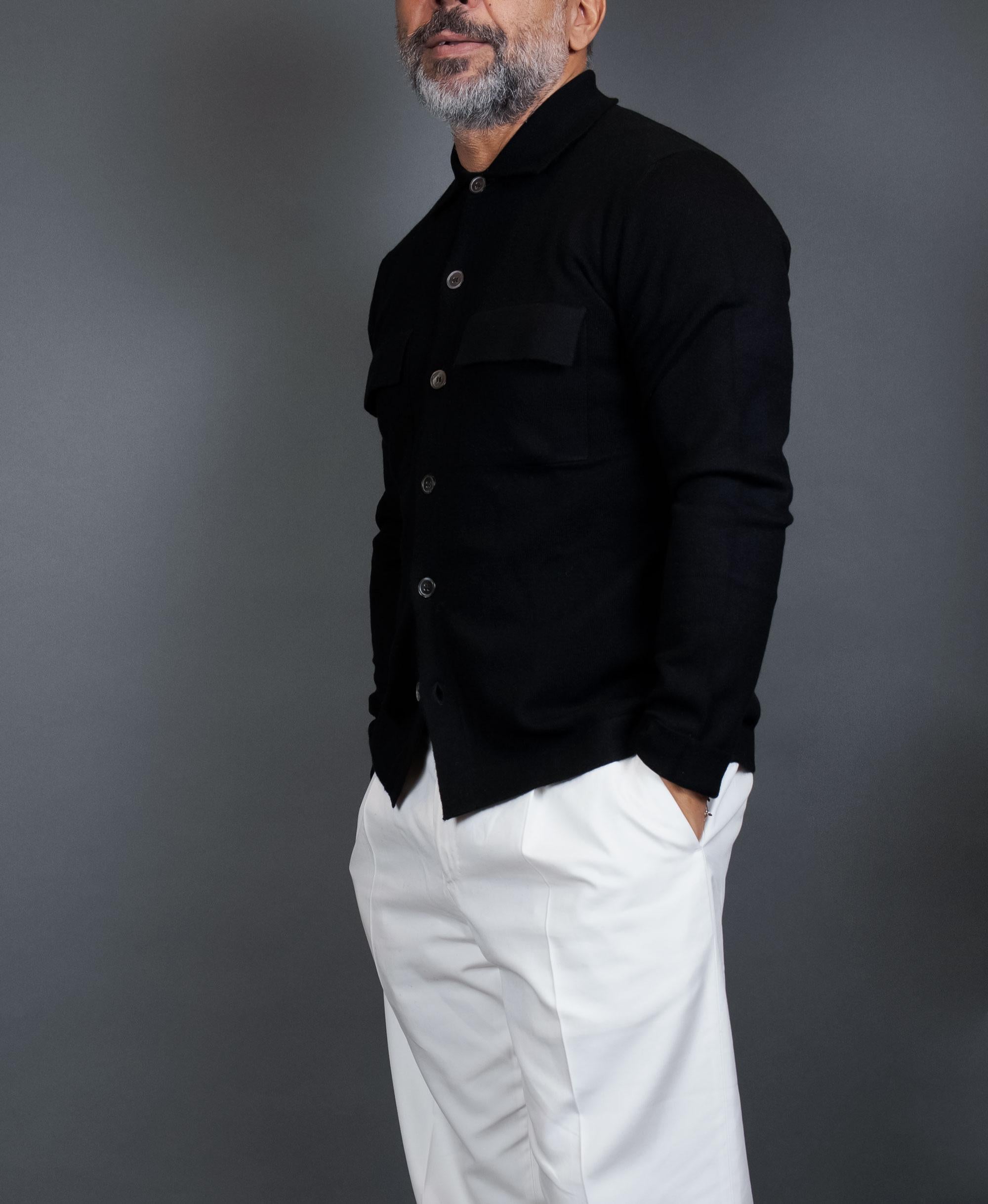 Cardigan Della Ciana uomo 18079 Nero 18079 NERO Della Ciana 