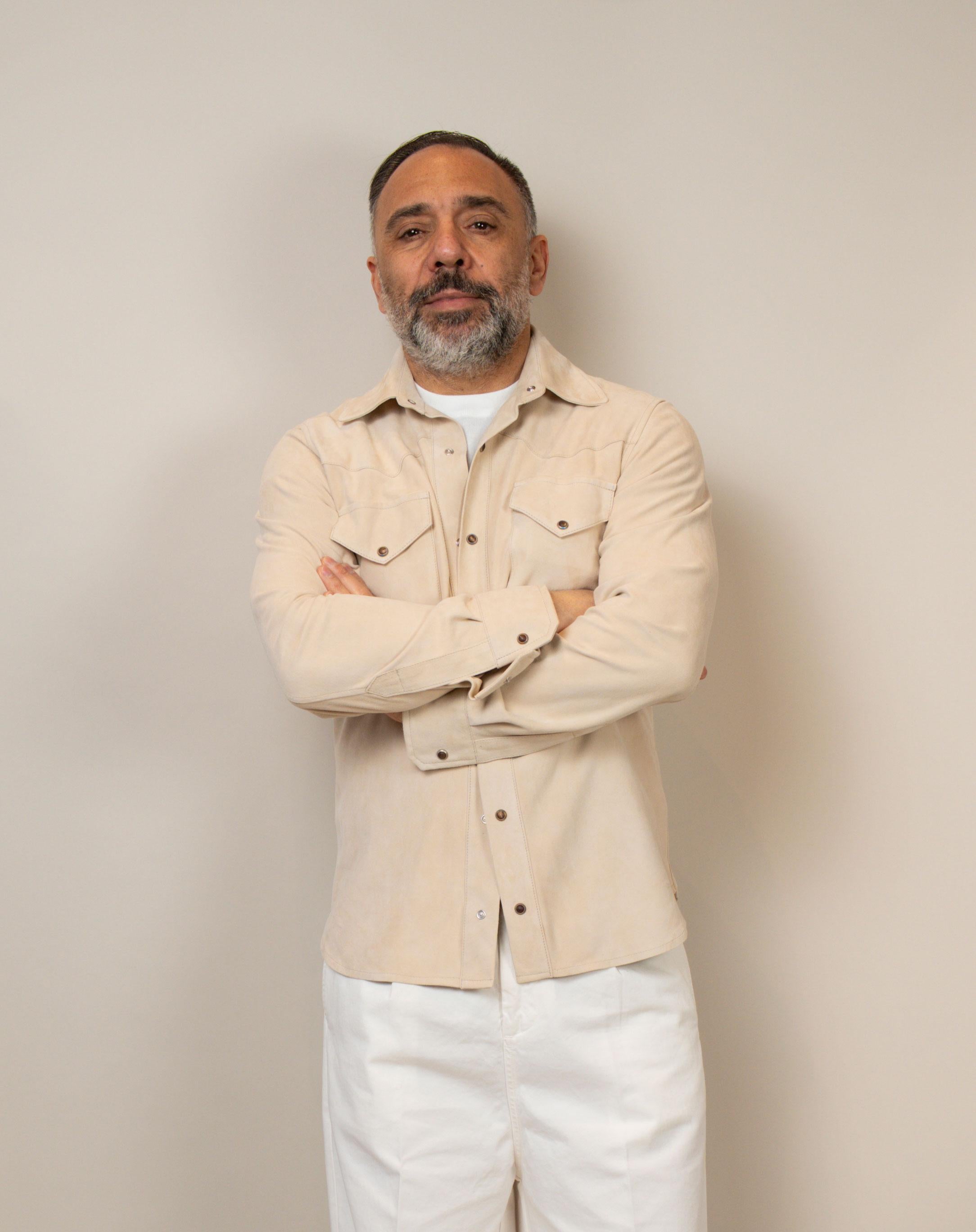 Overshirt Kired uomo Toto 835101 avorio TOTO 935100 3000 KIRED 