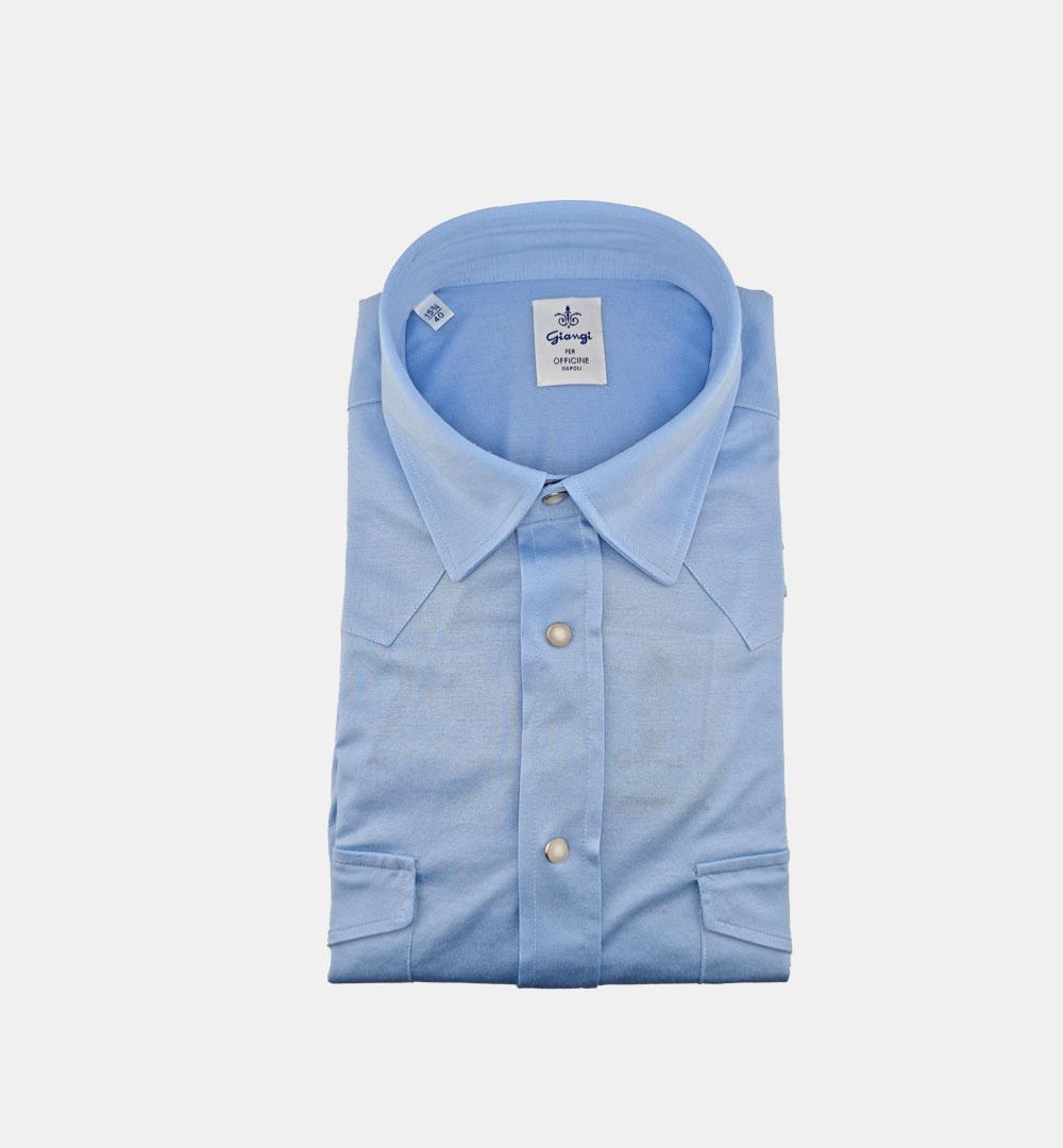 Camicia Giangi uomo Wester blu WESTER 2988 GIANGI 