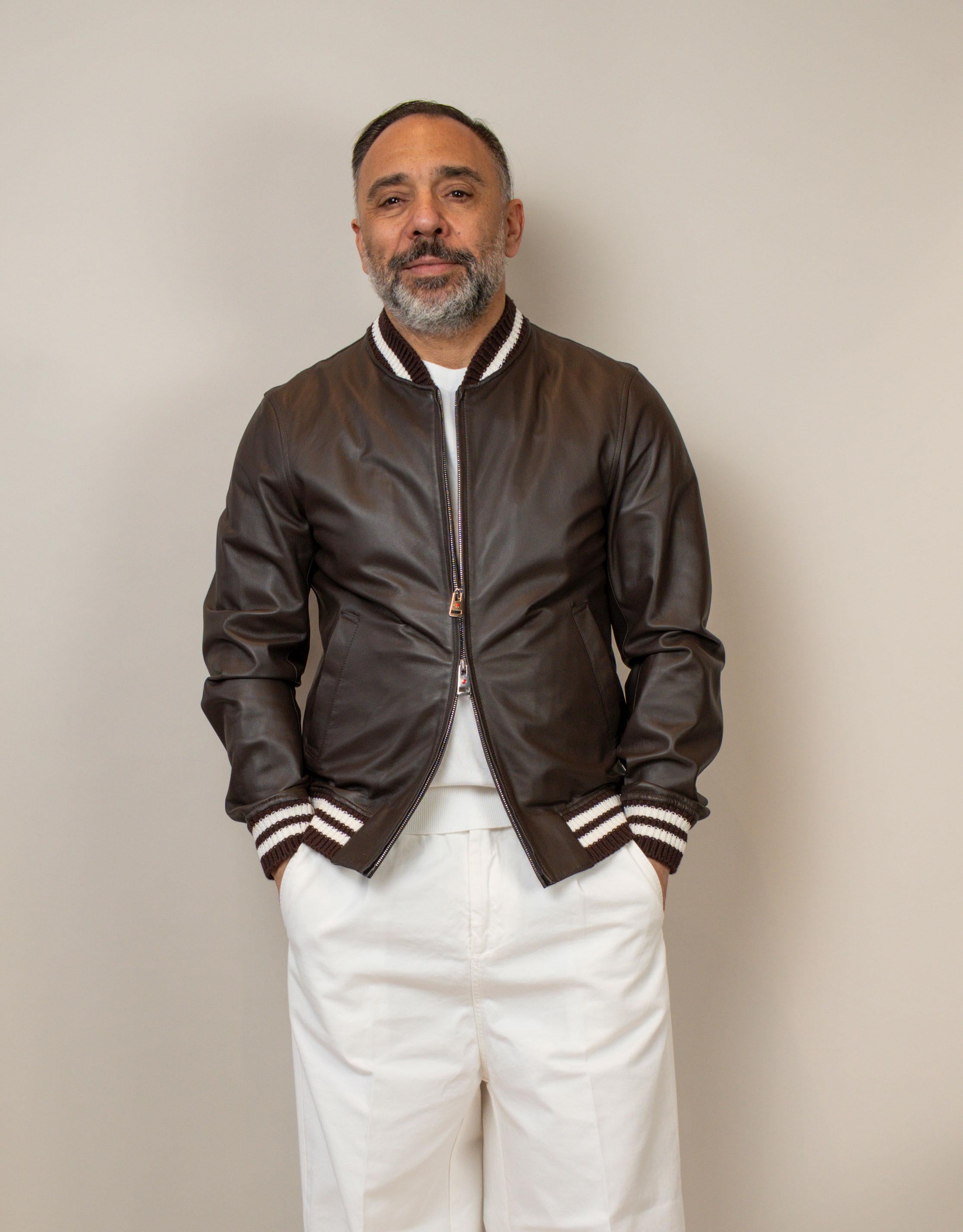 Giubbino Kired uomo Juan marrone pelle JUAN 835051 4004 KIRED 