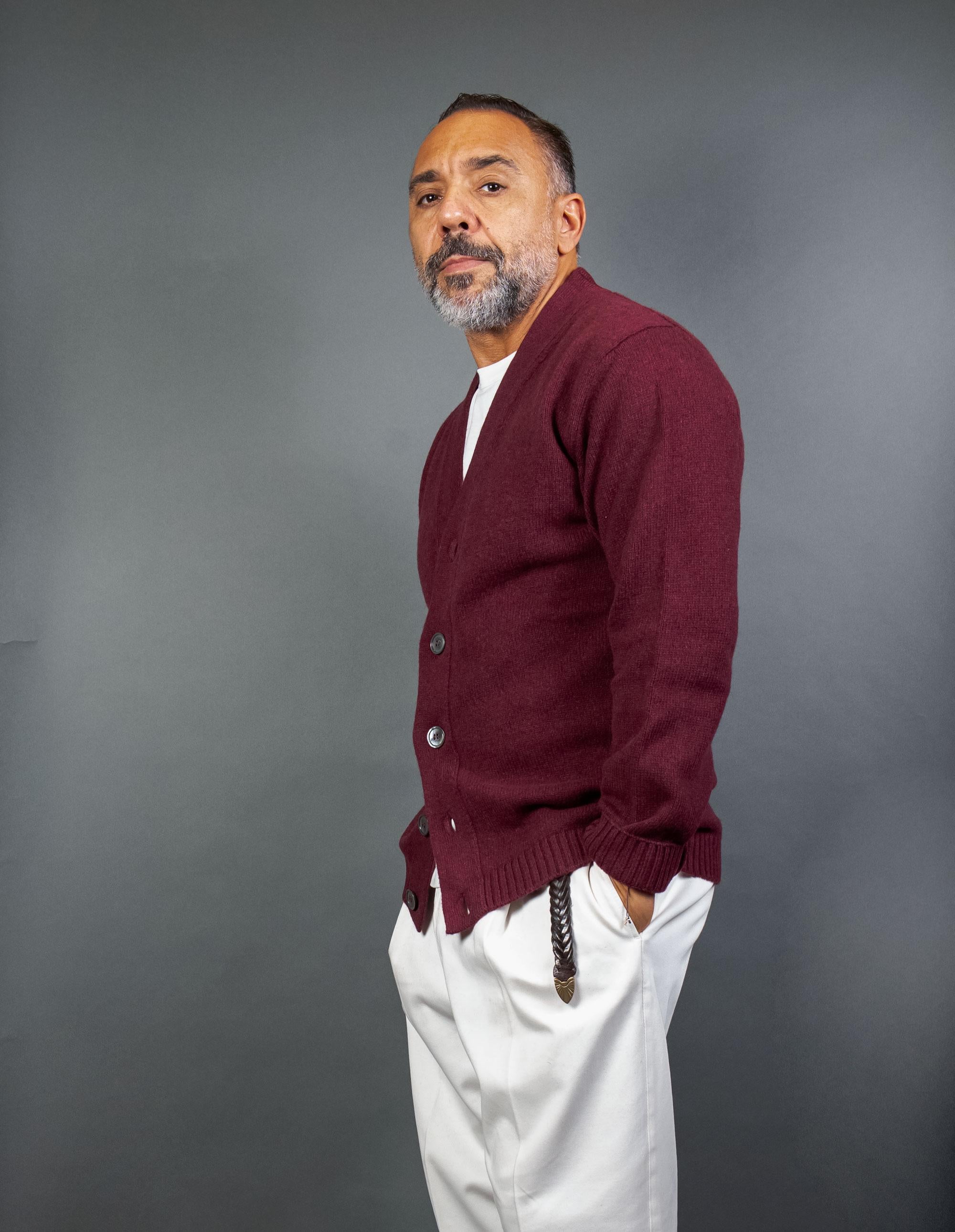 Cardigan DANIELE FIESOLI uomo 3017 Bordeaux 3017 053 VINACCIA DANIELE FIESOLI 