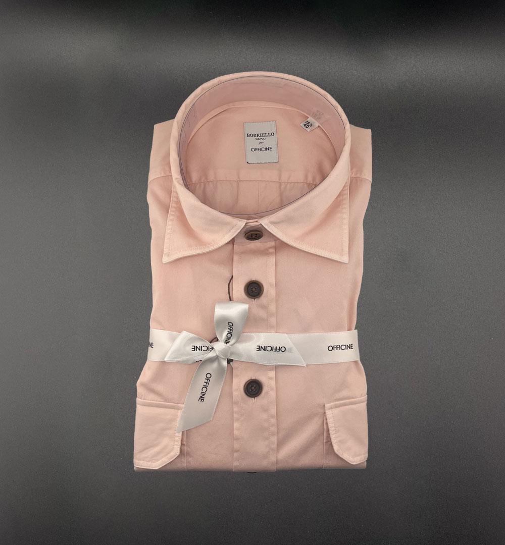 Camicia Borriello x Officine uomo 020028 rosa 020028 14 ROSA BORRIELLO 