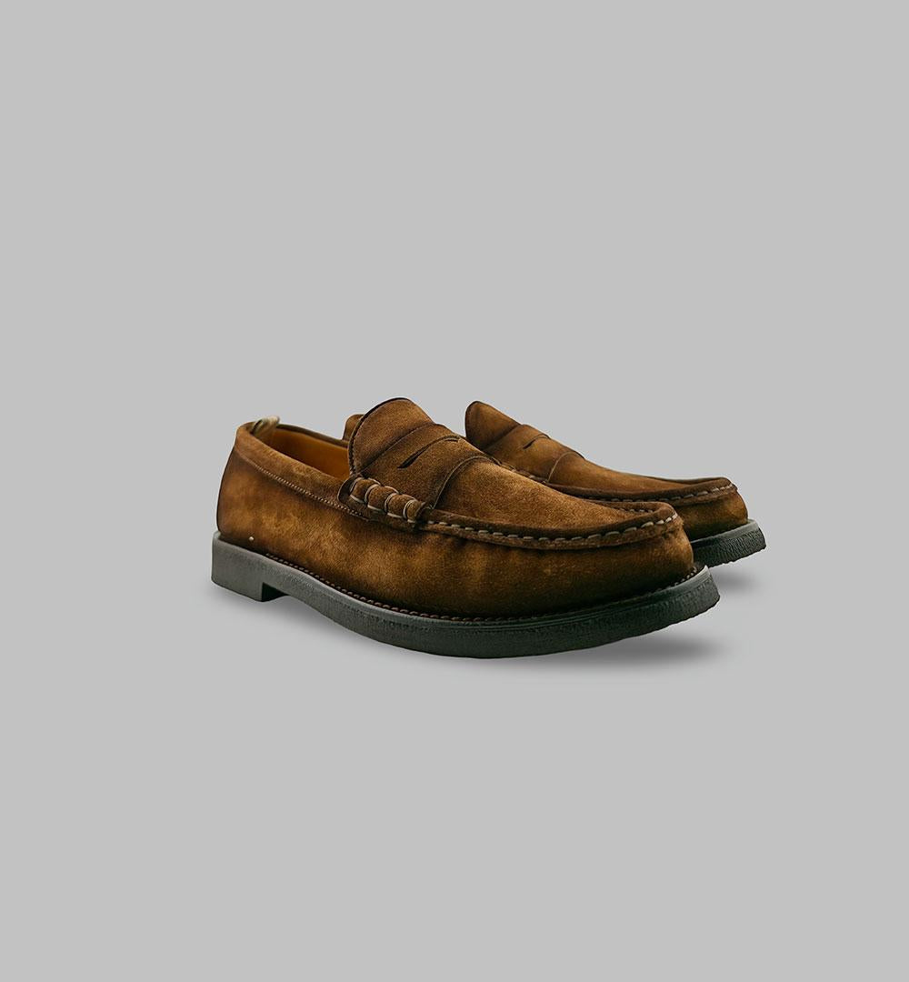 Mocassini OFFICINE CREATIVE uomo BALFRON Tabacco BALFRON CREP CASTAGNA OFFICINE CREATIVE 