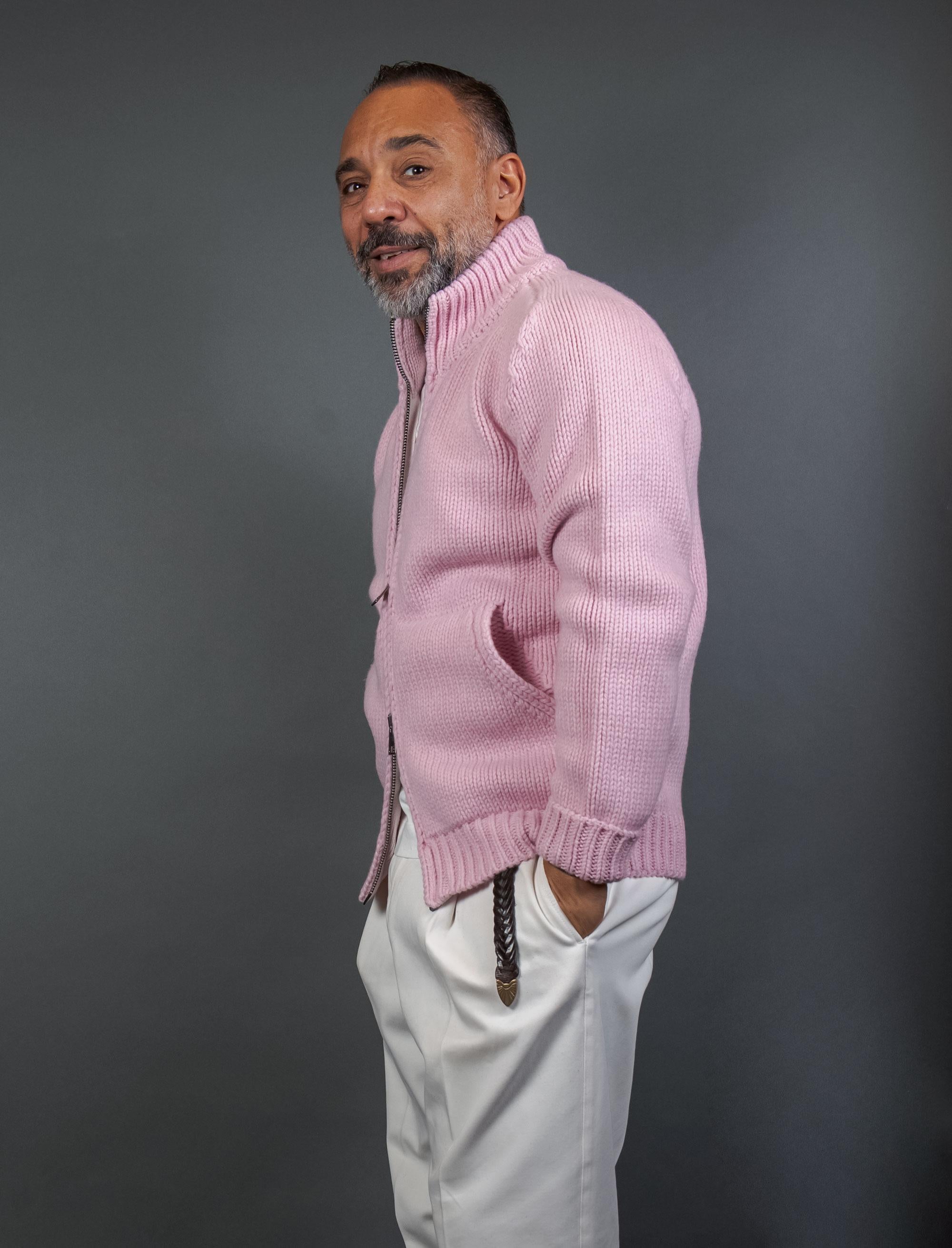 Cardigan OFFICINE uomo SASA Rosa SASA 3761 ROSA OFFICINE 
