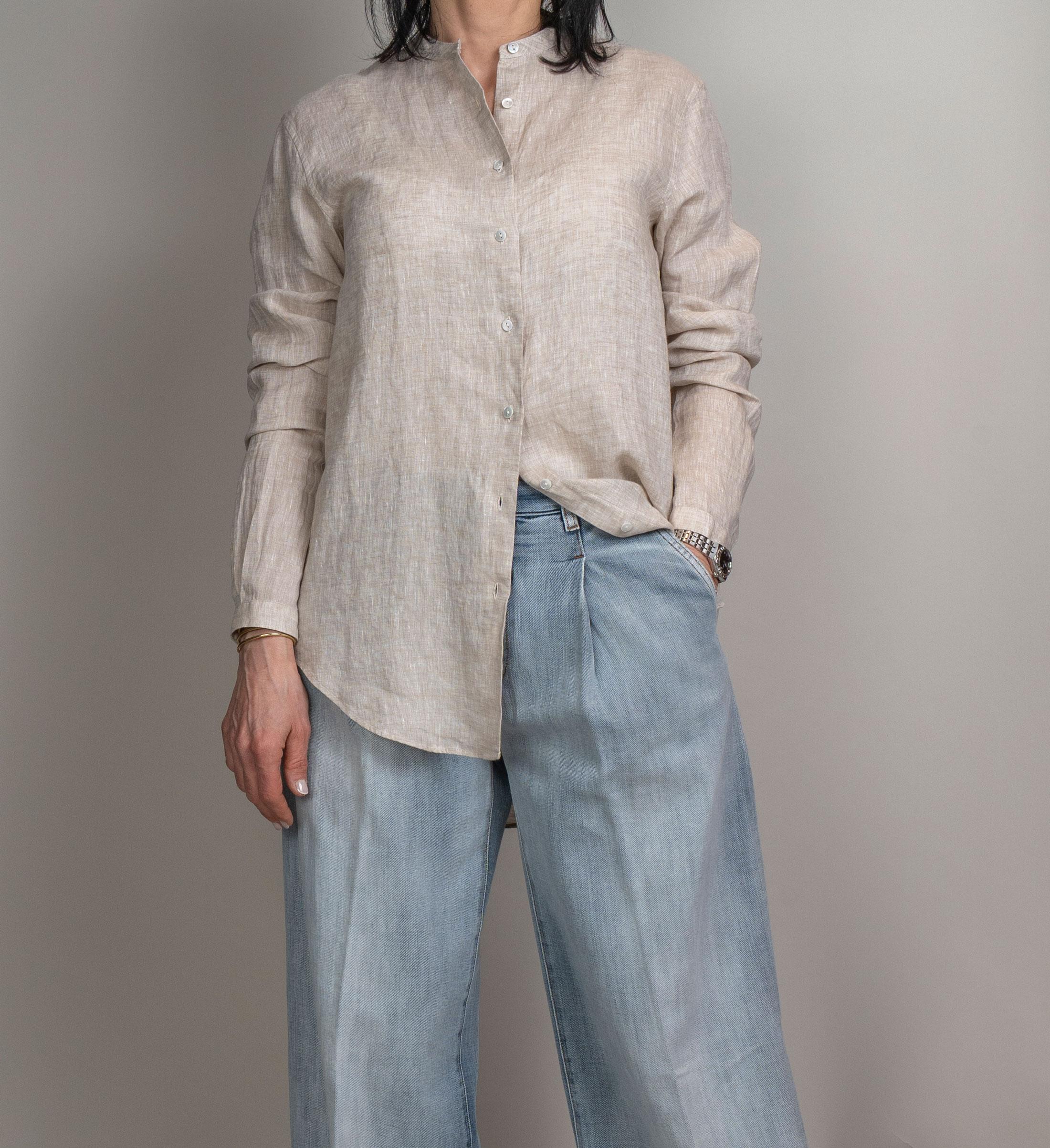 Camicia Xacus donna Marvi beige MARVI 008 XACUS 
