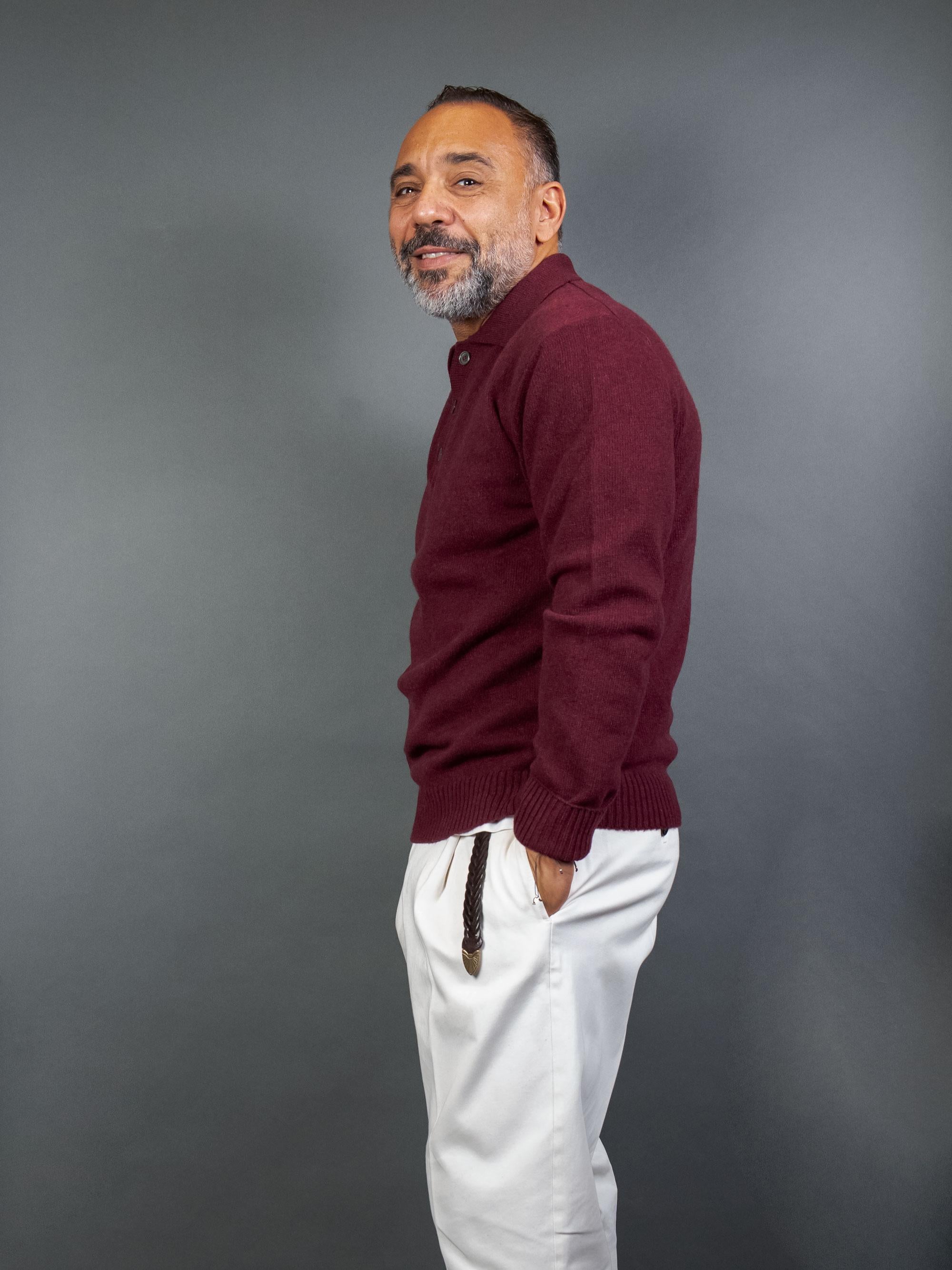 Polo DANIELE FIESOLI uomo 3373 Bordeaux 3373 053 VINACCIA DANIELE FIESOLI 