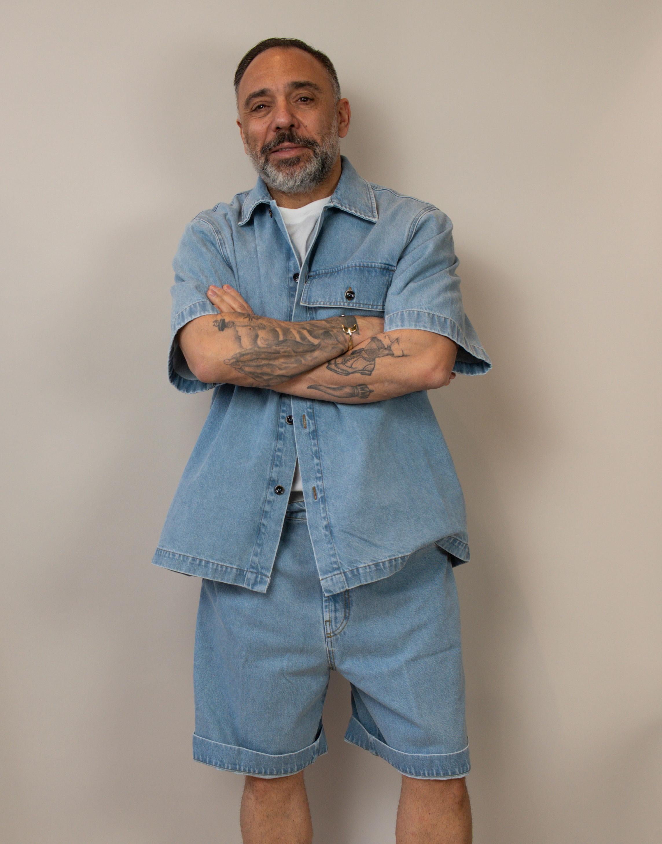 Camicia Nine in the morning uomo Max blu denim MAX 33 AL01 NINE INTHE MORNING 