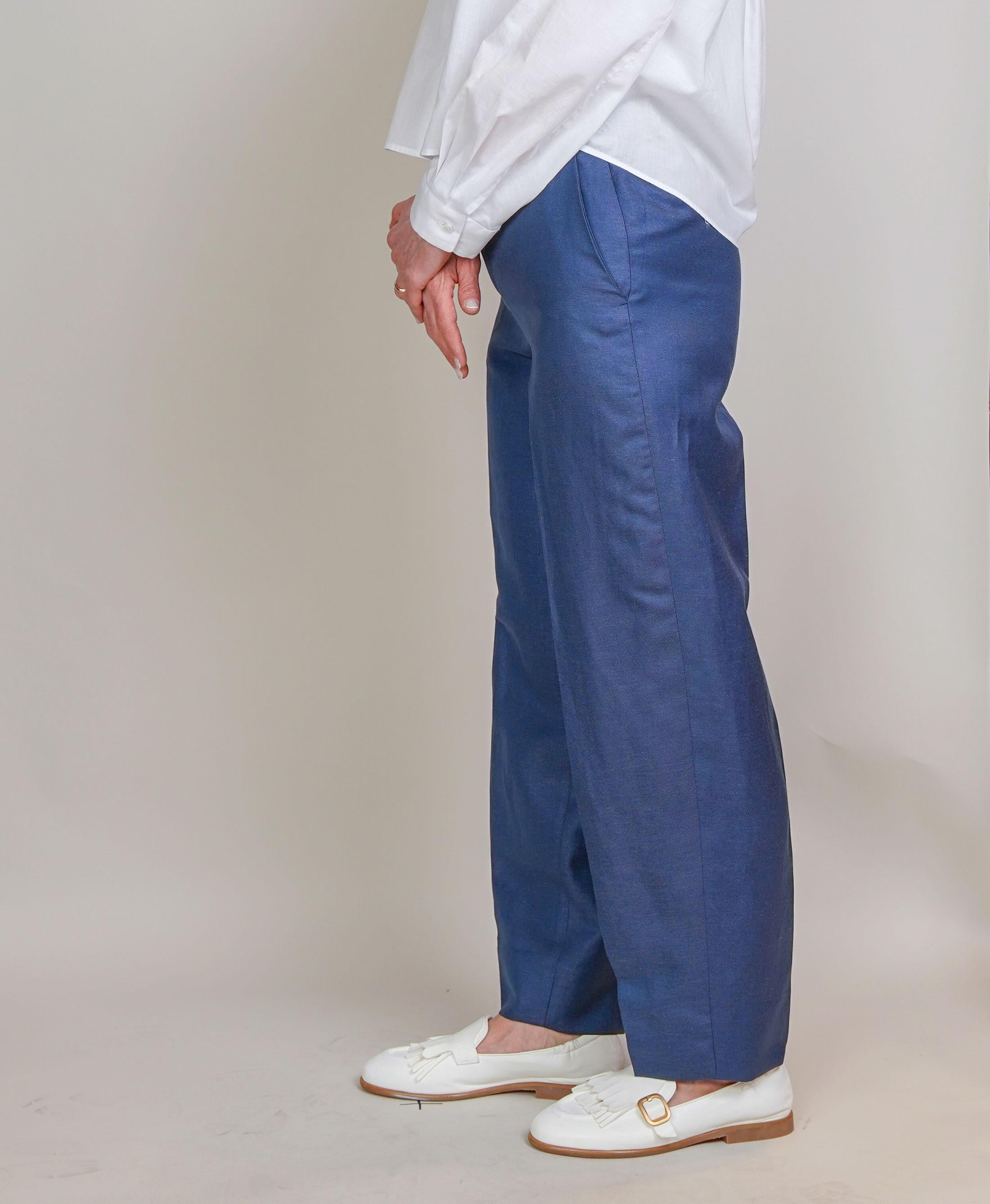 Pantalone Briglia donna Charlotte blu avio CHARLOTTE 081 BRIGLIA 