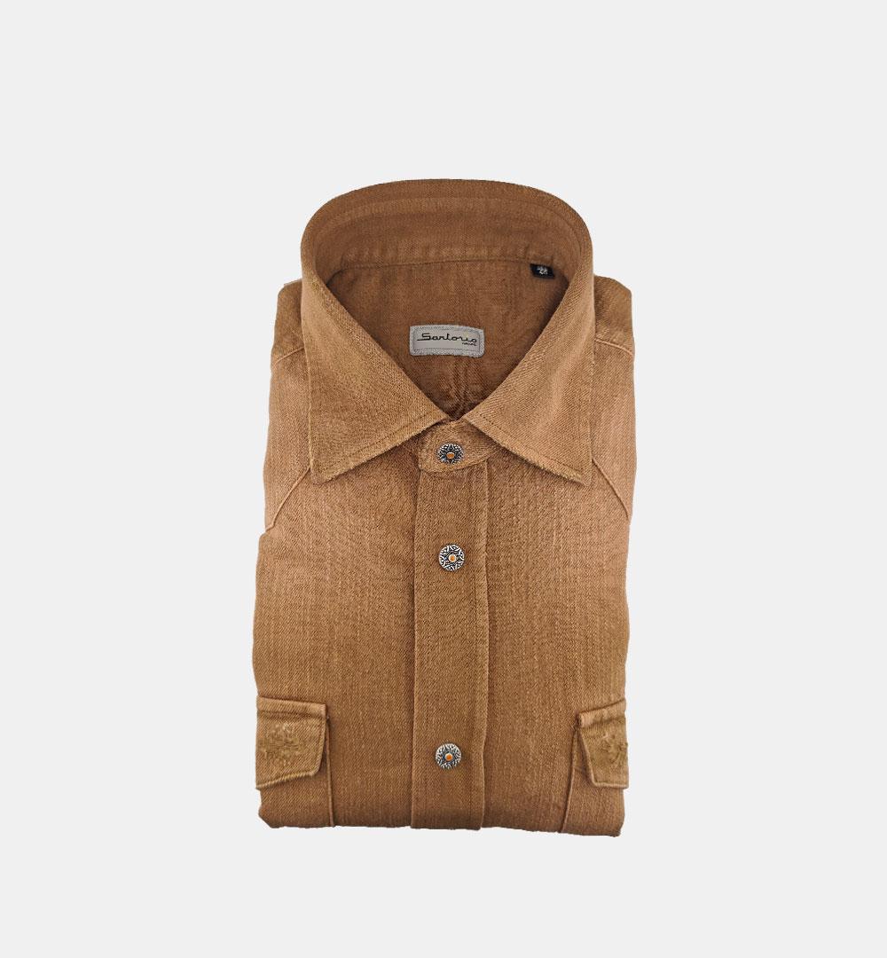 Camicia Sartorio uomo Texas marrone TEXAS 445911003 SARTORIO 