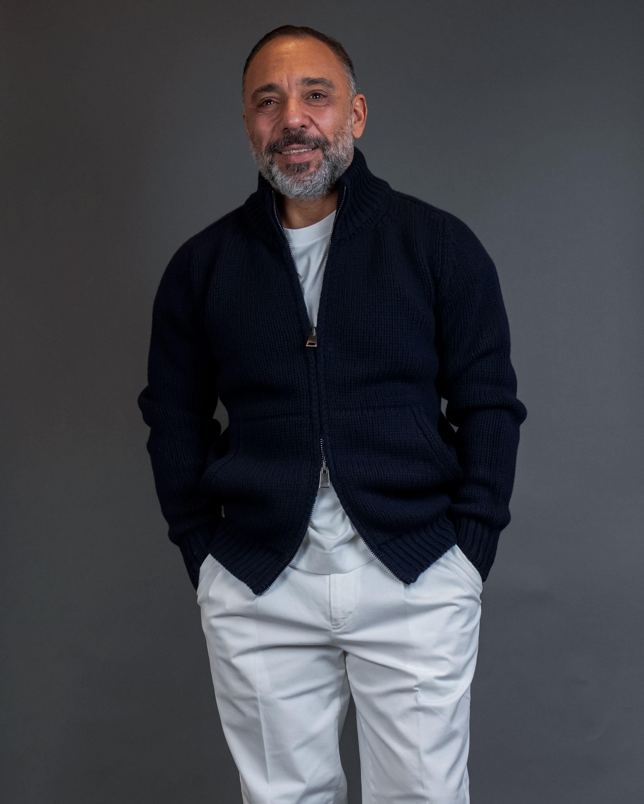 Cardigan OFFICINE uomo SASA Blu SASA 300 BLU OFFICINE 