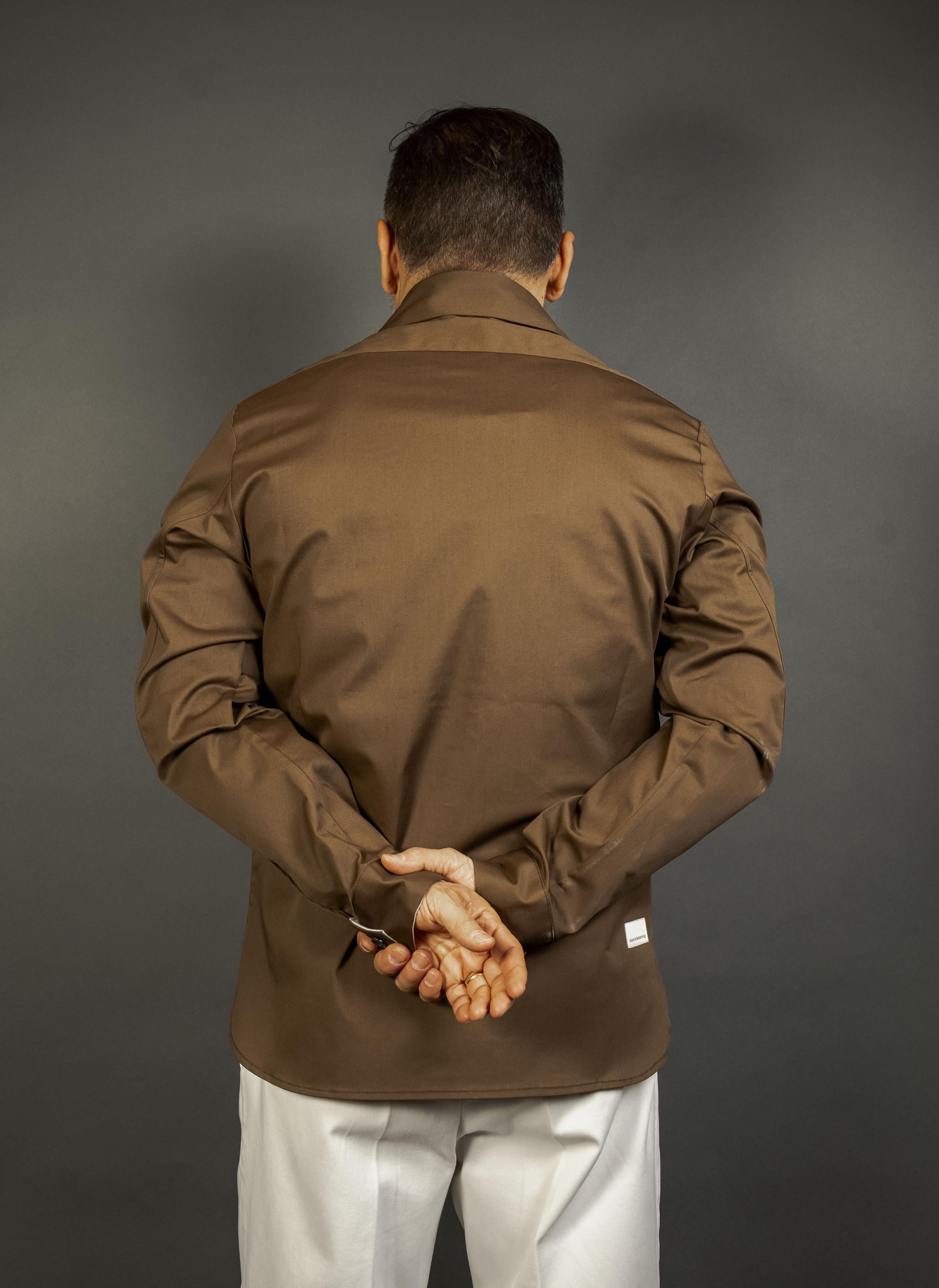 Overshirt Nine in the morning uomo 9SS25 CO145 BOB moka<BR/><BR/> 9SS25 CO145 BOB U56 MOKA NINE INTHE MORNING 