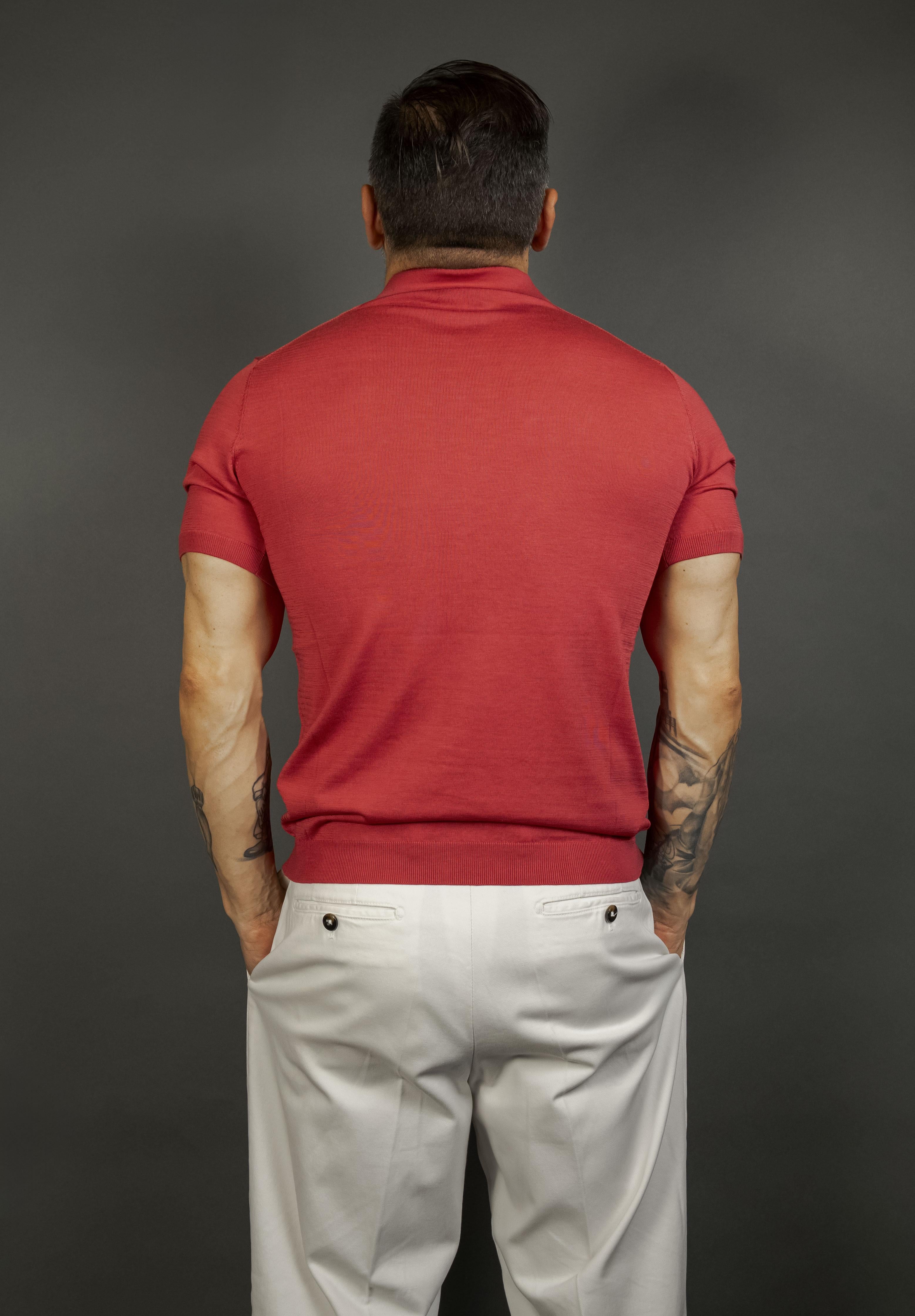 Polo Kangra uomo 1004 23 lampone 1004 23 018 LAMPONE KANGRA 