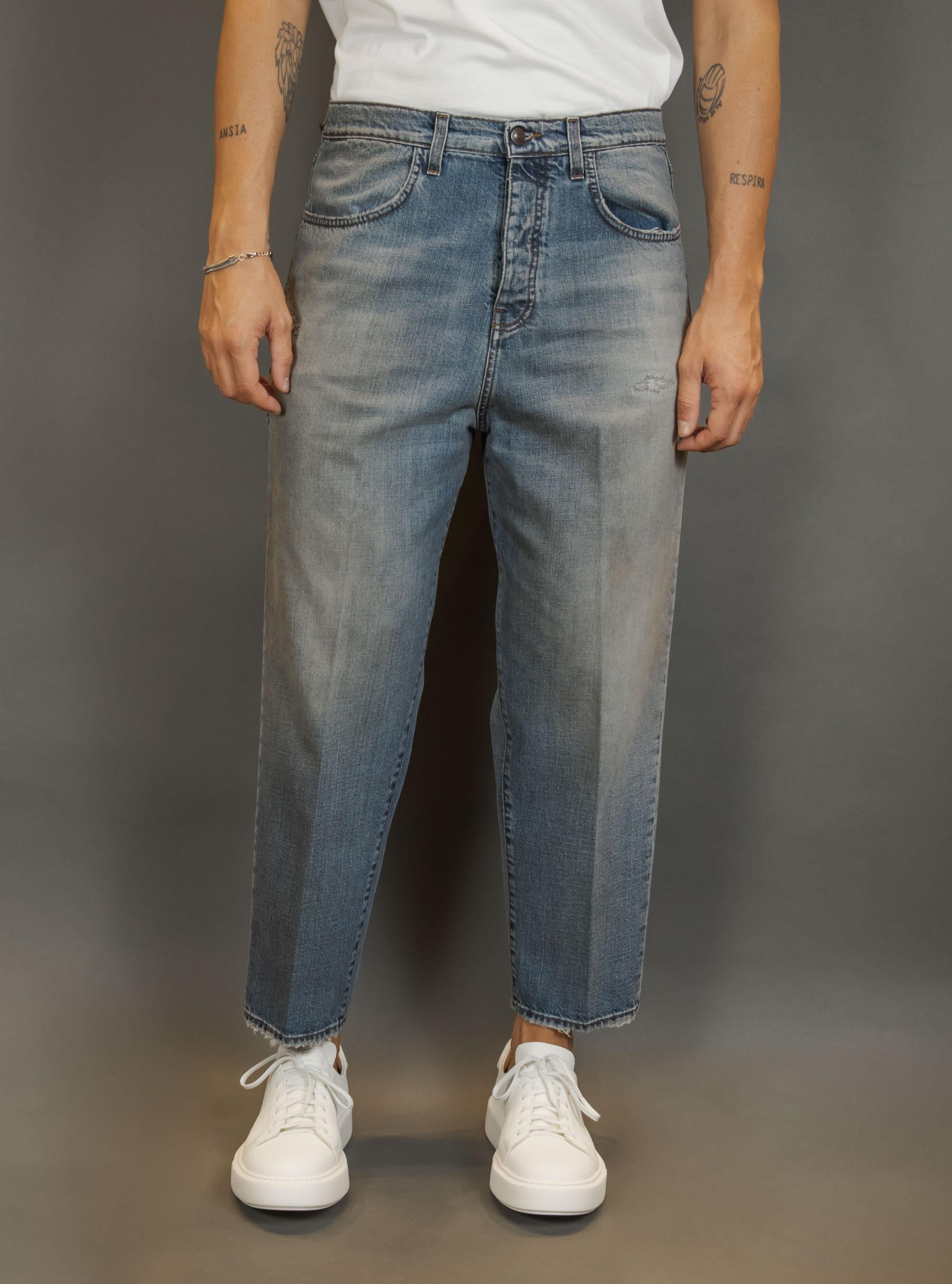 Jeans BONHEUR uomo OSAKA Blu chiaro OSAKA L 97 DENIM BONHEUR 