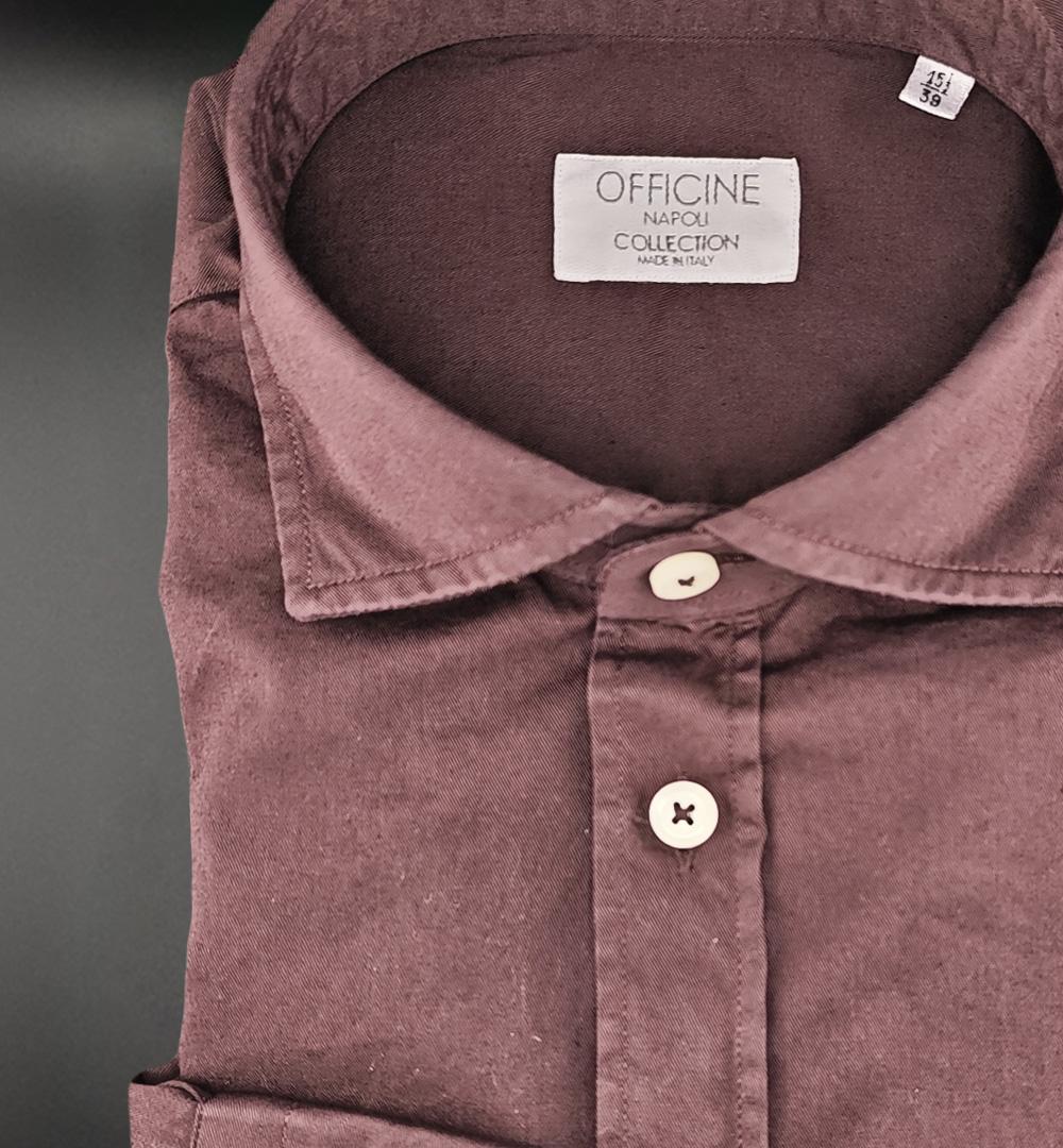 Camicia OFFICINE uomo 1379 Bordeaux 1379 17 BORDEAUX OFFICINE 