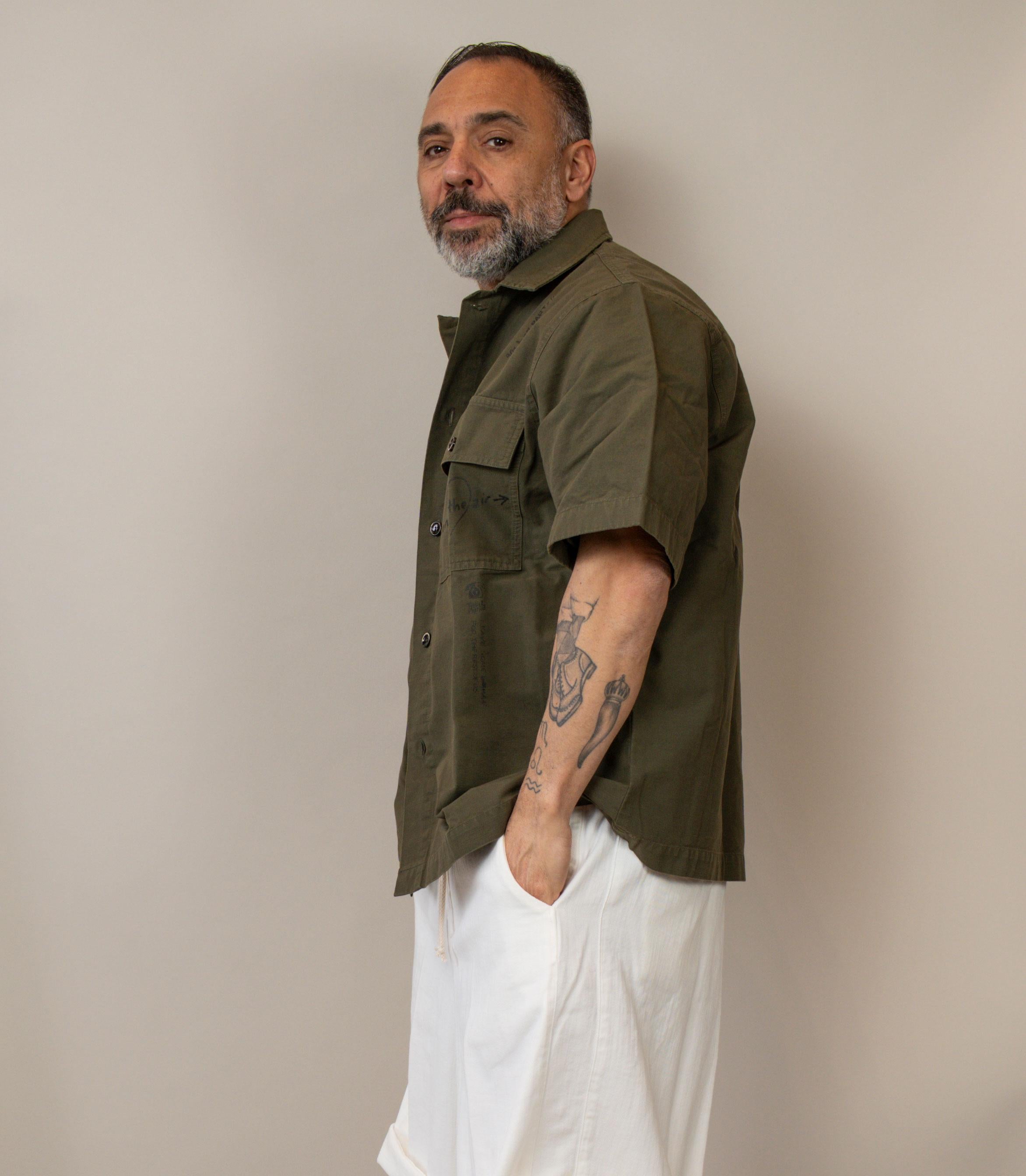 Camicia Nine in the morning uomo Max oliva MAX STAMPA OLIVA NINE INTHE MORNING 