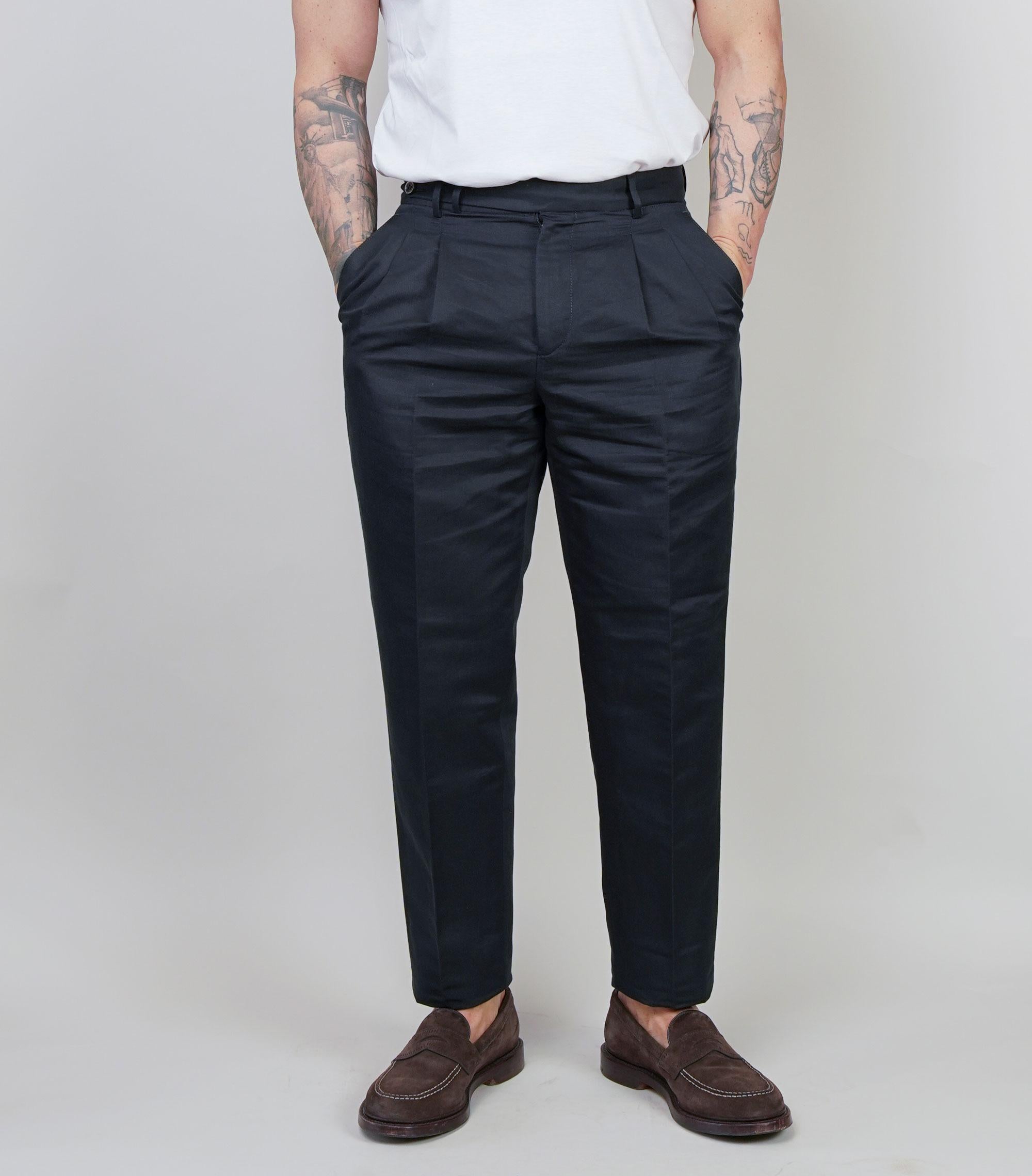 Pantalone PT Torino uomo Carrot nero CARROT FIT PU38 0990 PT TORINO 